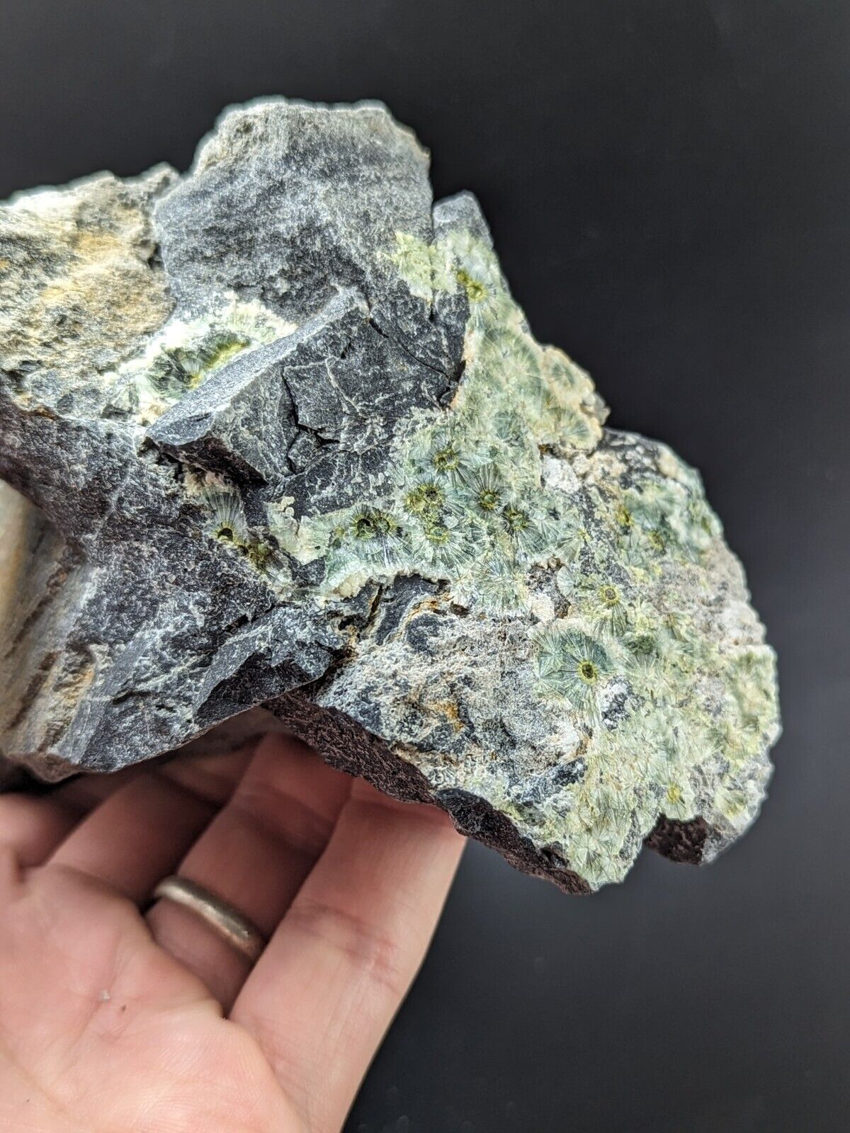 UV Reactive Wavellite -Old Stock - Mauldin Mountain Arkansas Amazing Eye Forms - Collectibles:Rocks Fossils &