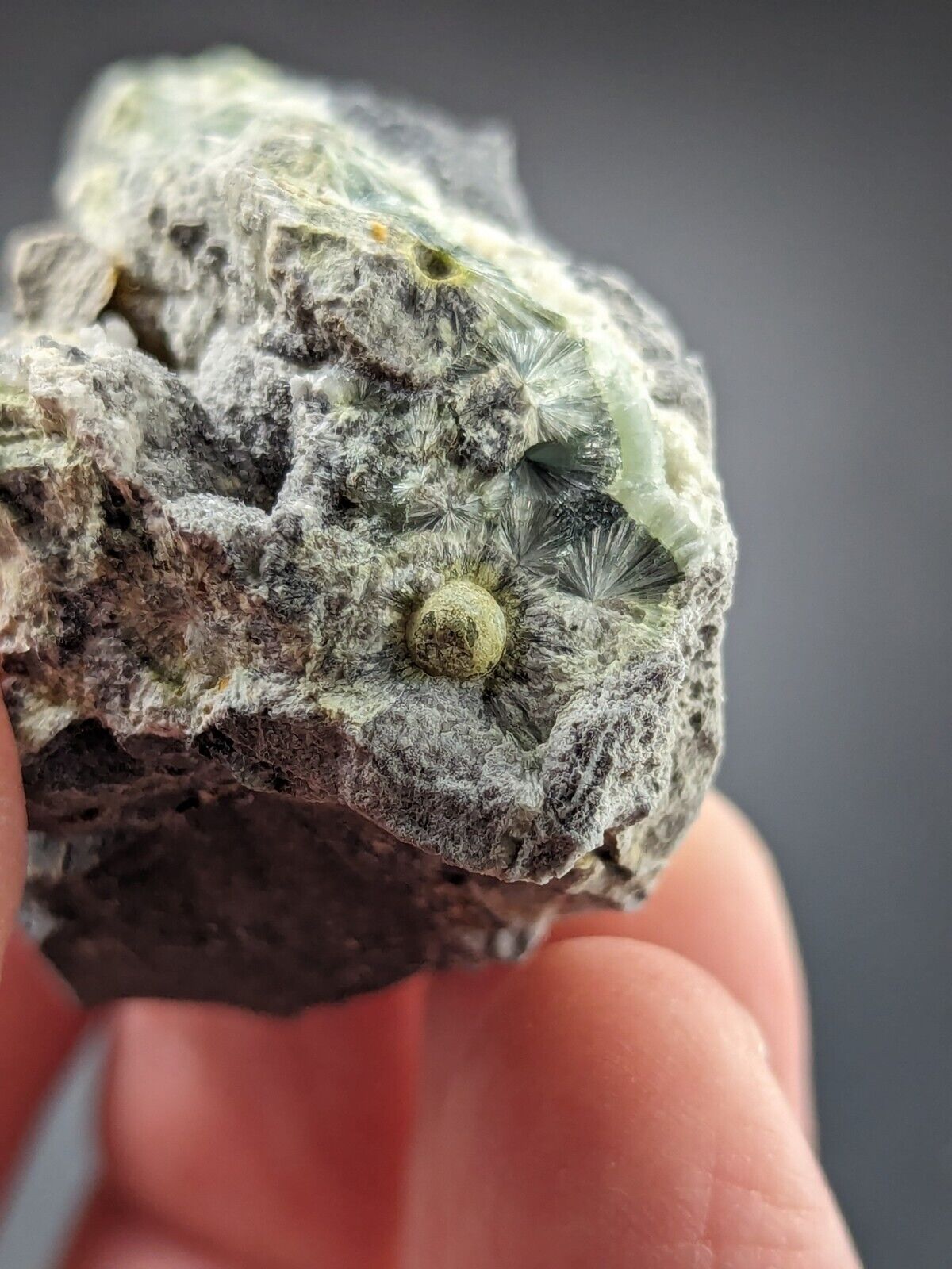 UV Reactive Wavellite -Old Stock - Mauldin Mountain Arkansas Amazing Eye Forms - Collectibles:Rocks Fossils &