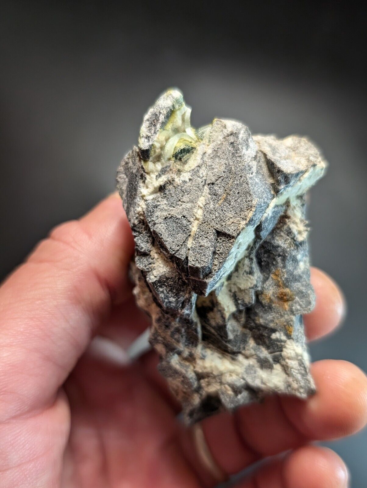 UV Reactive Wavellite -Old Stock - Mauldin Mountain Arkansas Amazing Eye Forms - Collectibles:Rocks Fossils &