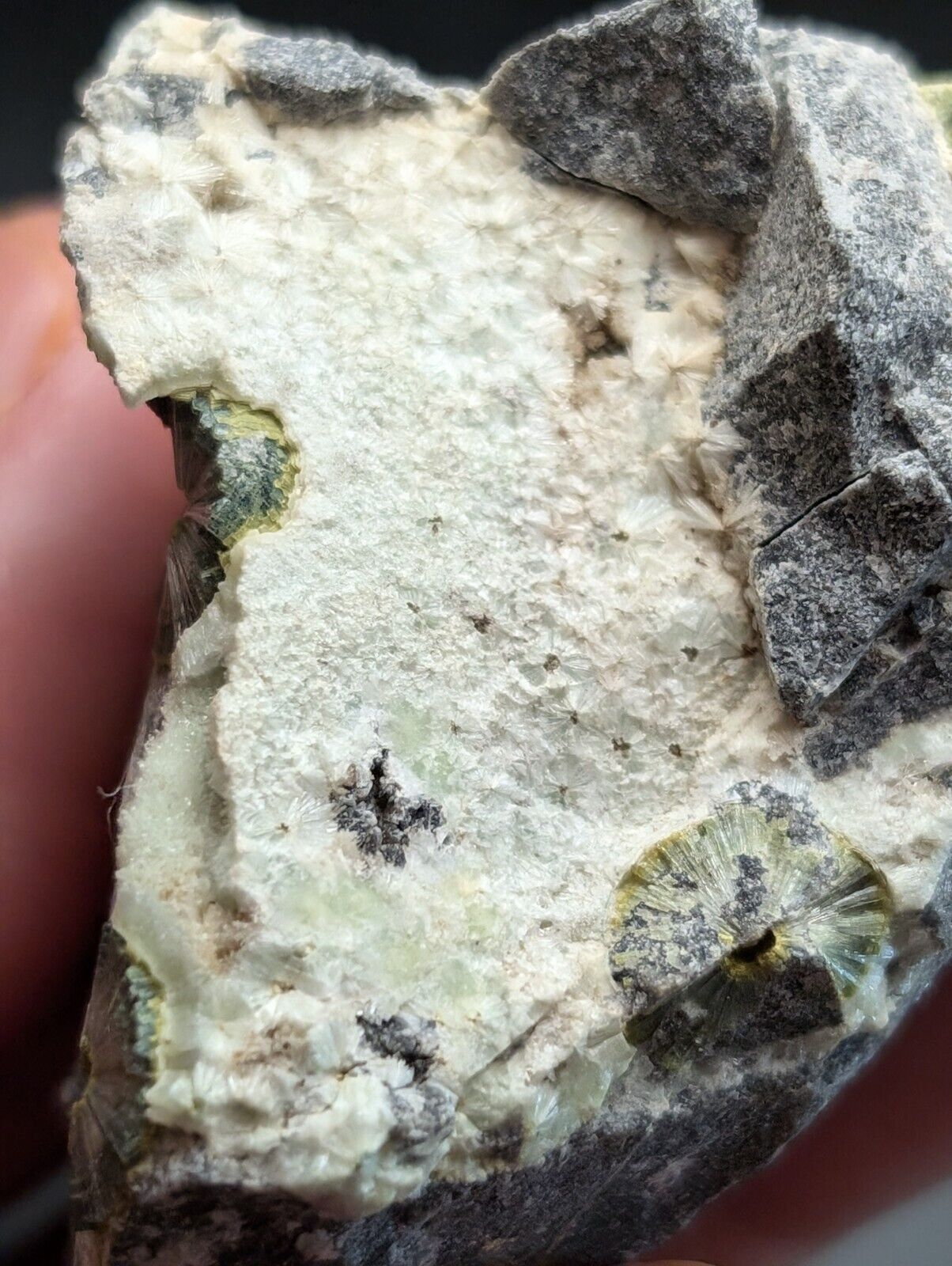 UV Reactive Wavellite -Old Stock - Mauldin Mountain Arkansas Amazing Eye Forms - Collectibles:Rocks Fossils &