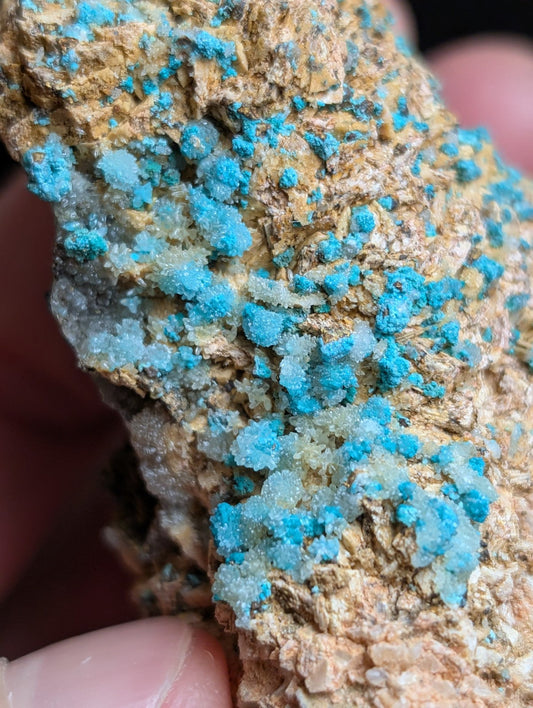 Very Rare Aurichalcite and Selenite Red Cloud Mine Rush Marion Co. Arkansas - Collectibles:Rocks Fossils &