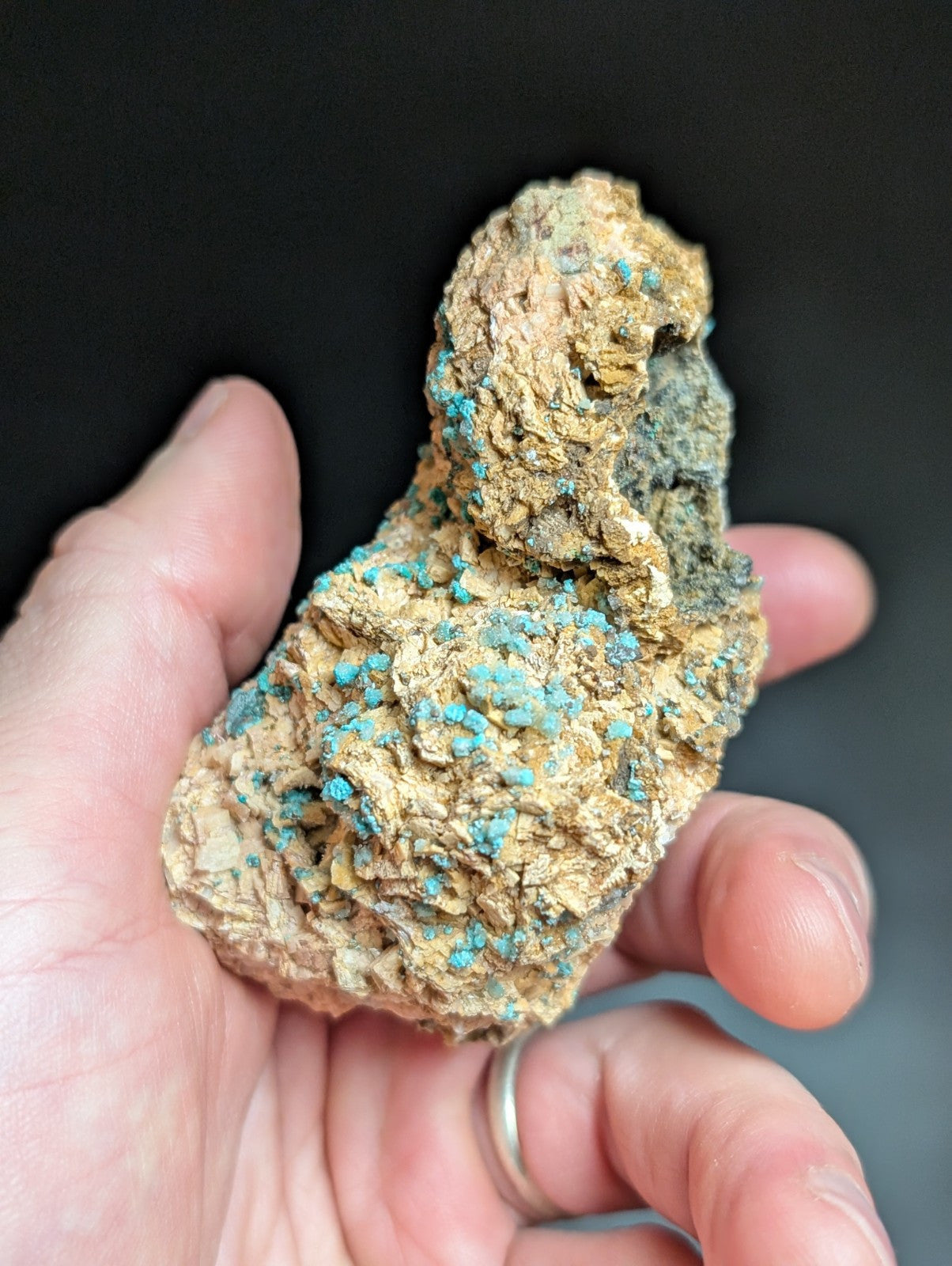 Very Rare Aurichalcite and Selenite Red Cloud Mine Rush Marion Co. Arkansas - Collectibles:Rocks Fossils &