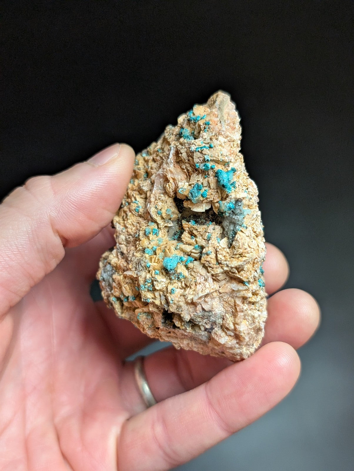 Very Rare Aurichalcite and Selenite Red Cloud Mine Rush Marion Co. Arkansas - Collectibles:Rocks Fossils &