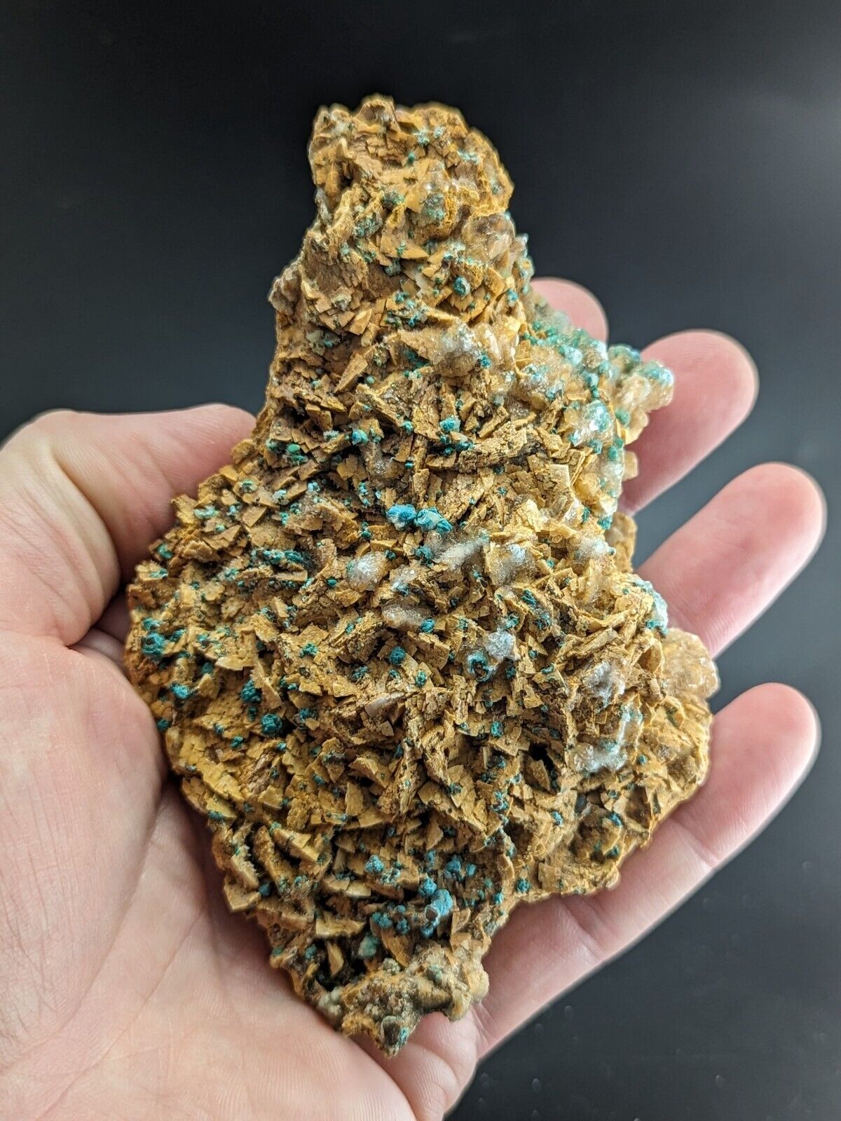 Very Rare Aurichalcite and Selenite Red Cloud Mine Rush Marion Co. Arkansas - Collectibles:Rocks Fossils &