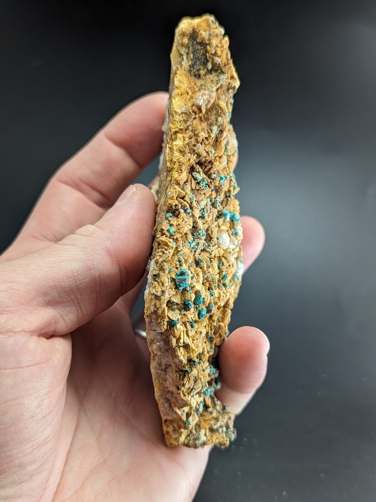 Very Rare Aurichalcite and Selenite Red Cloud Mine Rush Marion Co. Arkansas - Collectibles:Rocks Fossils &
