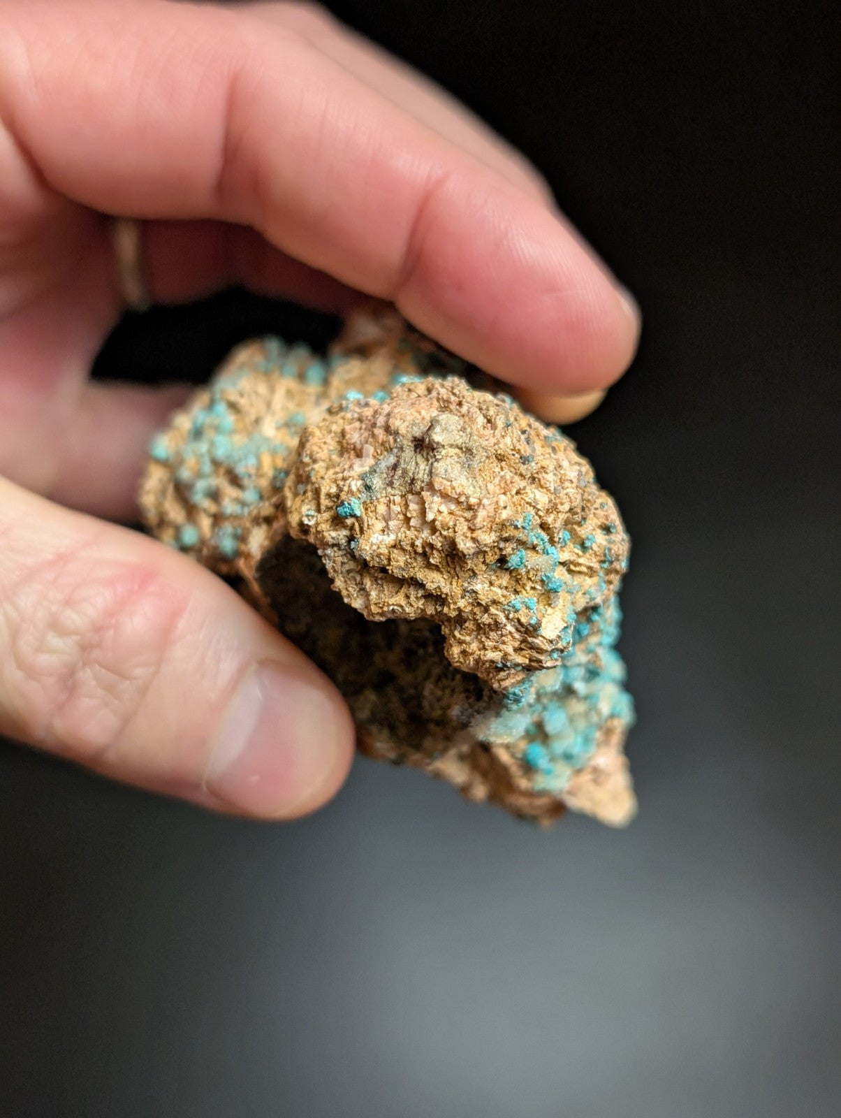 Very Rare Aurichalcite and Selenite Red Cloud Mine Rush Marion Co. Arkansas - Collectibles:Rocks Fossils &