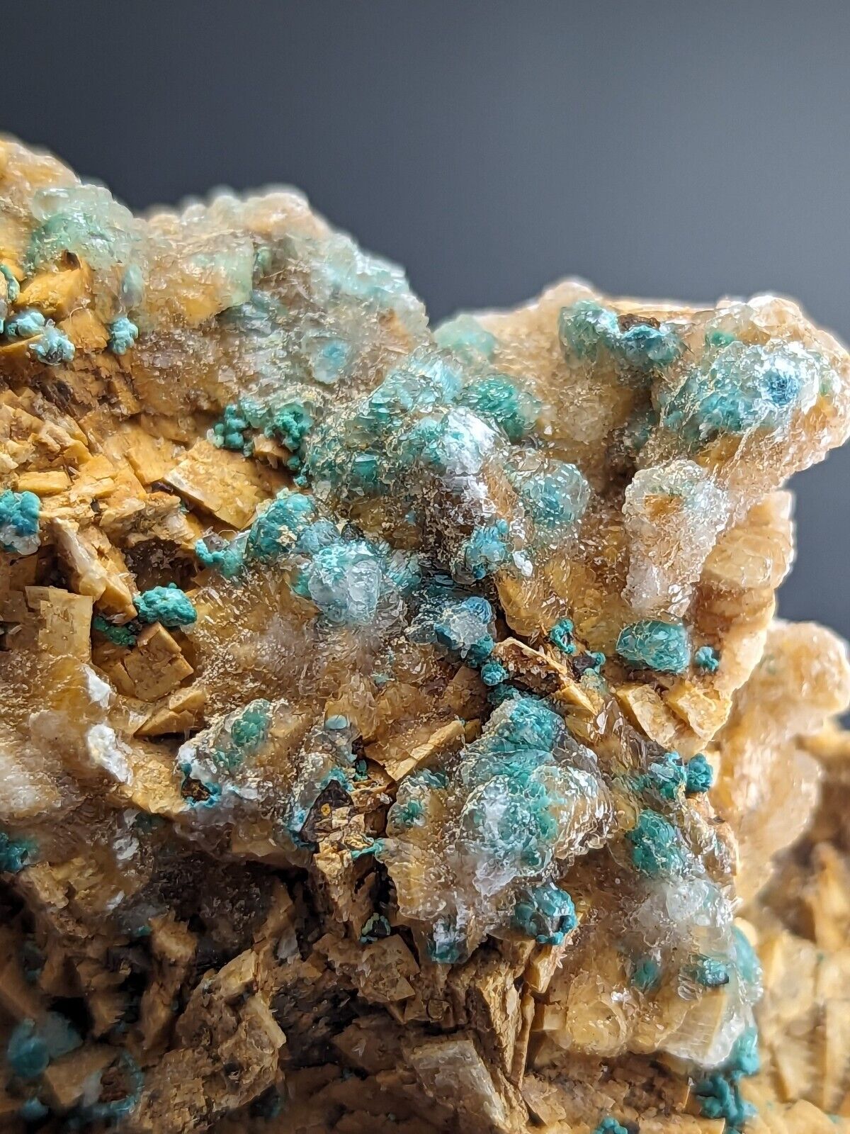 Very Rare Aurichalcite and Selenite Red Cloud Mine Rush Marion Co. Arkansas - Collectibles:Rocks Fossils &