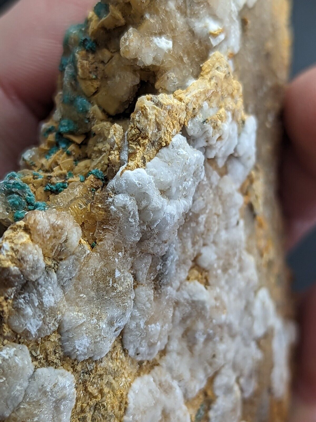 Very Rare Aurichalcite and Selenite Red Cloud Mine Rush Marion Co. Arkansas - Collectibles:Rocks Fossils &