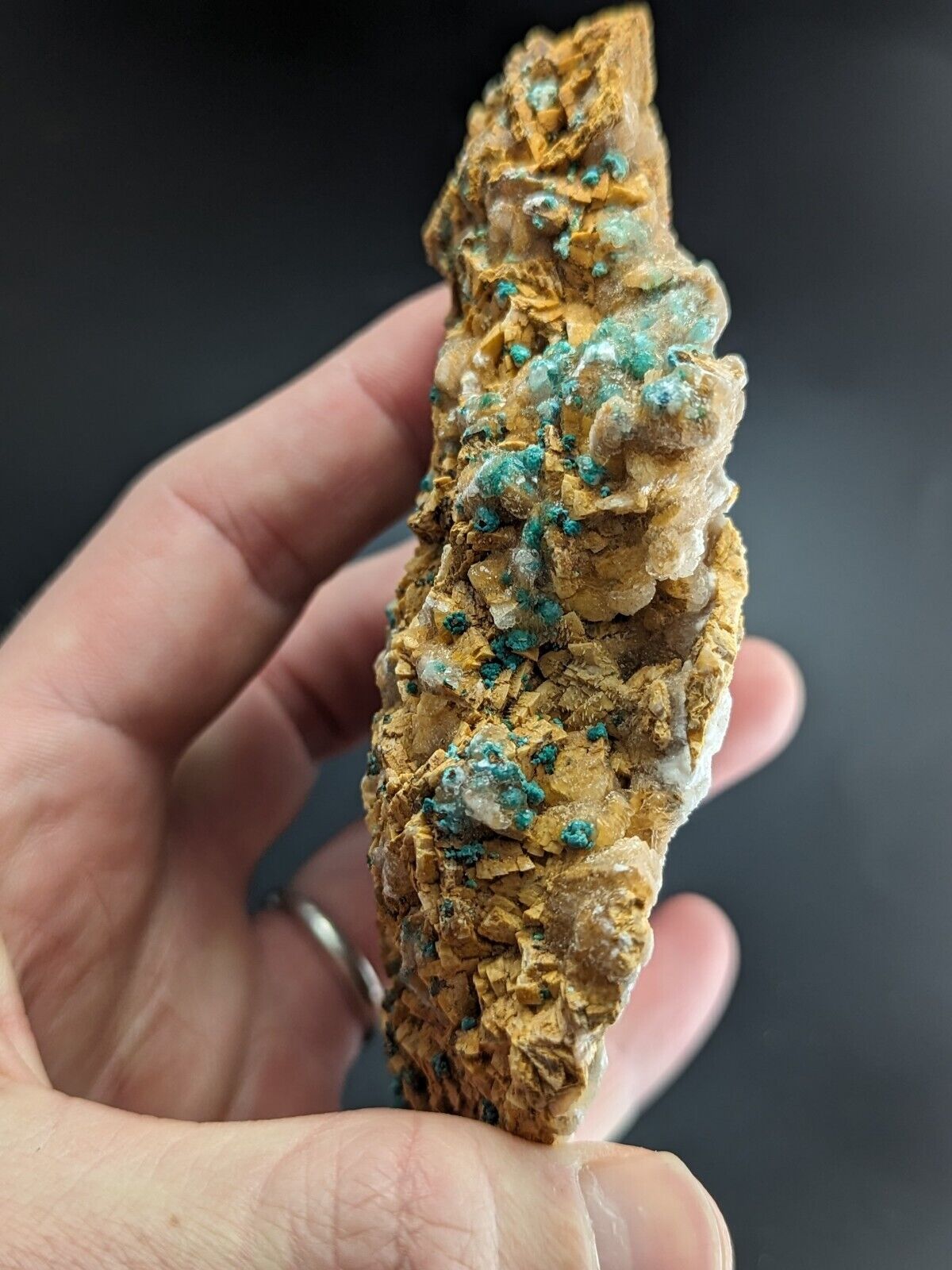 Very Rare Aurichalcite and Selenite Red Cloud Mine Rush Marion Co. Arkansas - Collectibles:Rocks Fossils &
