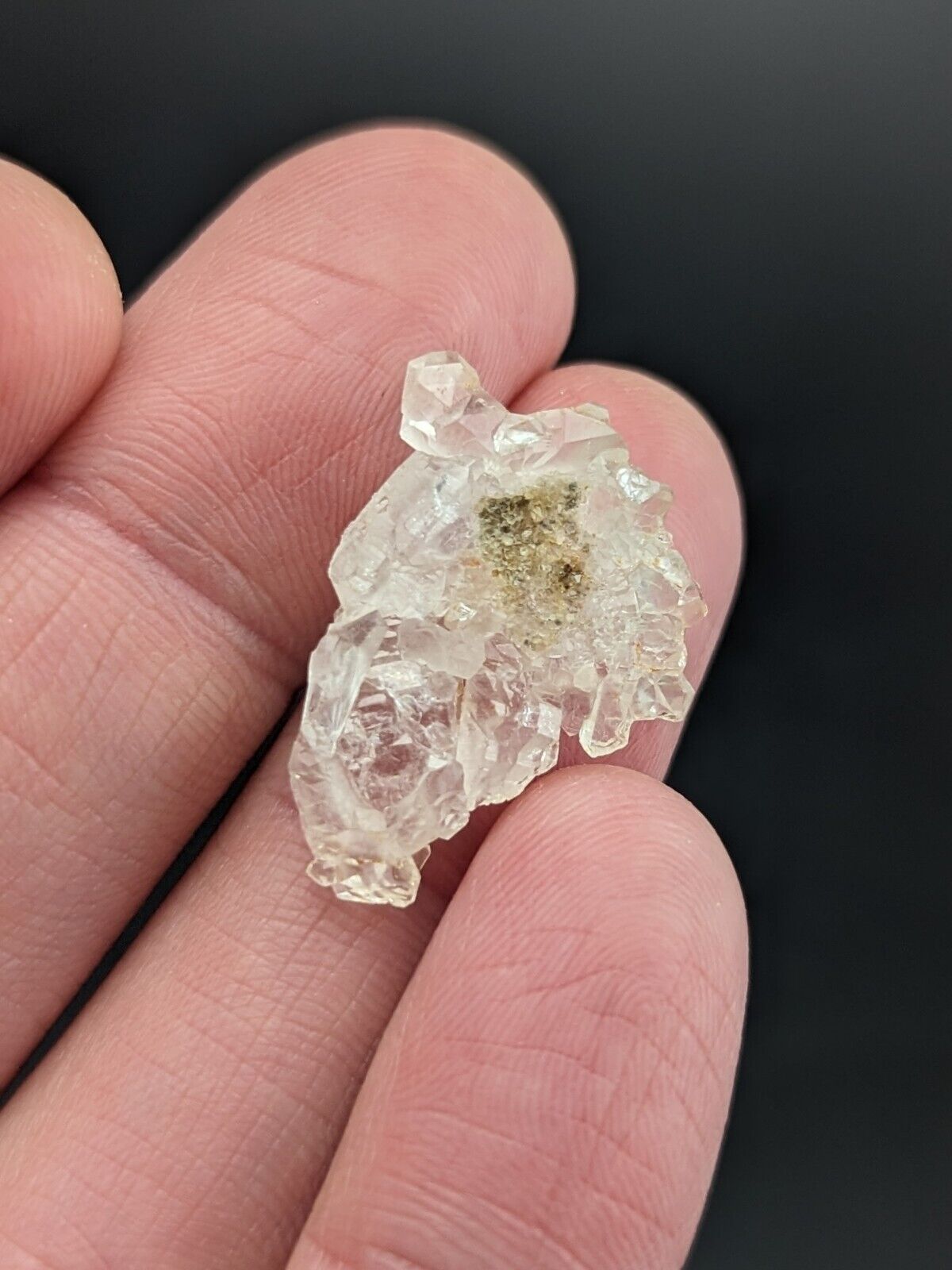 Very Rare Clear Elestial Floater Quartz Crystal Montgomery County Arkansas - Collectibles:Rocks Fossils &