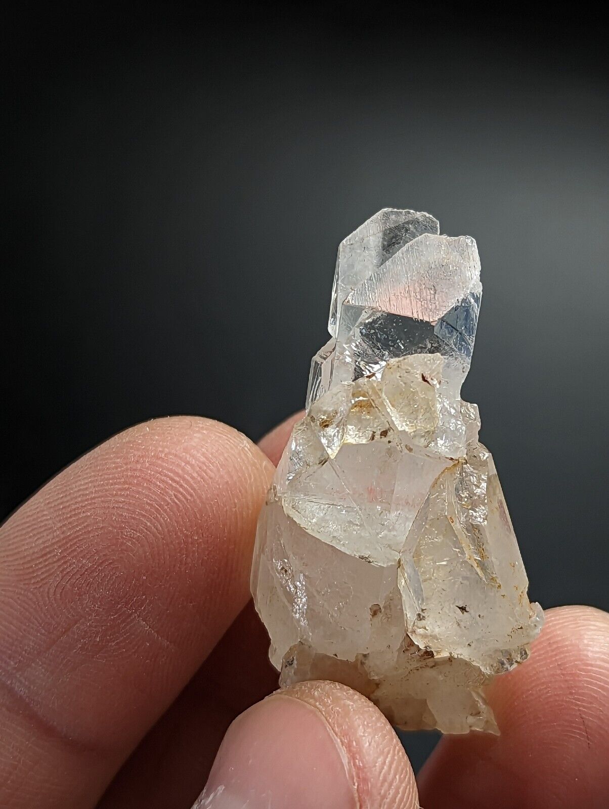 Very Rare Growth Interference Quartz Crystal - Montgomery County Arkansas ooak - Collectibles:Rocks Fossils &