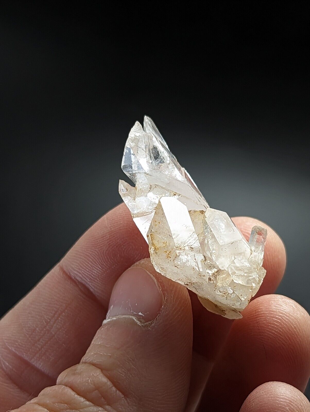 Very Rare Growth Interference Quartz Crystal - Montgomery County Arkansas ooak - Collectibles:Rocks Fossils &