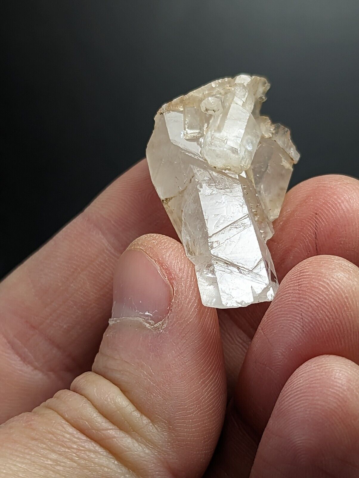 Very Rare Growth Interference Quartz Crystal - Montgomery County Arkansas ooak - Collectibles:Rocks Fossils &