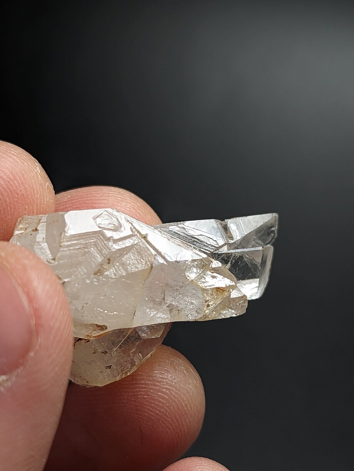 Very Rare Growth Interference Quartz Crystal - Montgomery County Arkansas ooak - Collectibles:Rocks Fossils &