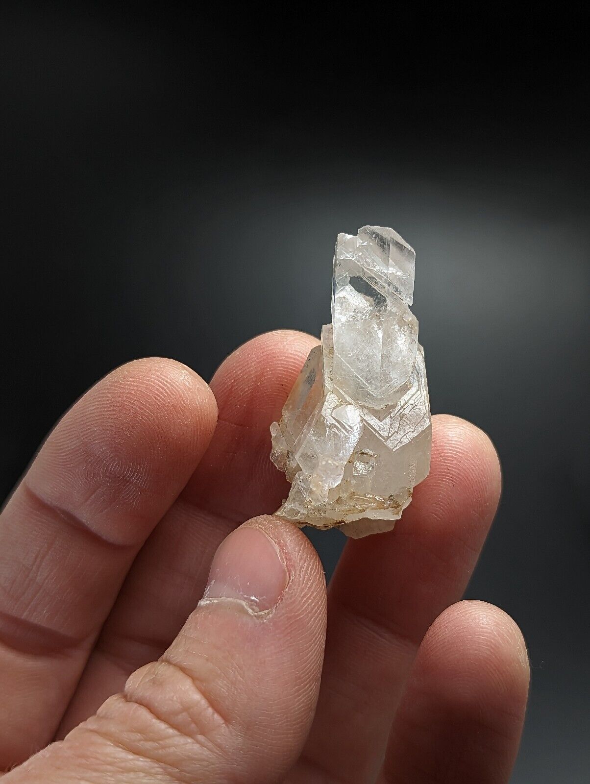 Very Rare Growth Interference Quartz Crystal - Montgomery County Arkansas ooak - Collectibles:Rocks Fossils &