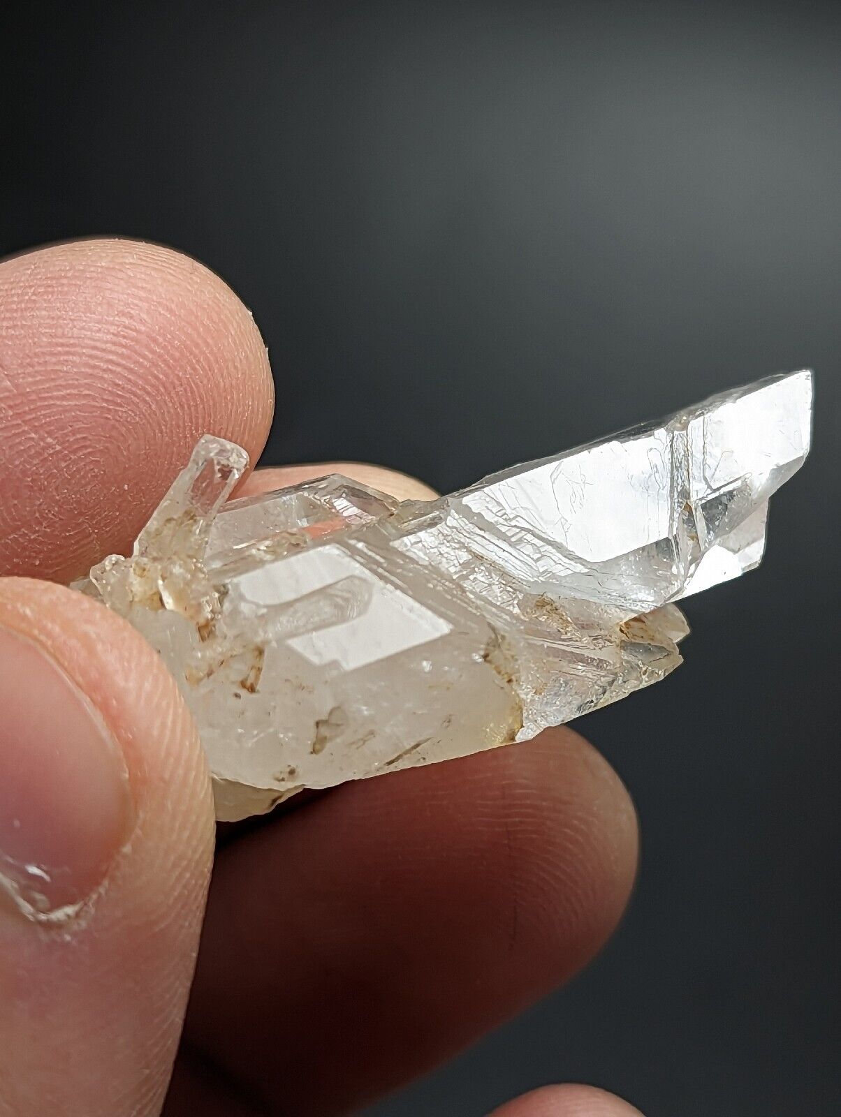 Very Rare Growth Interference Quartz Crystal - Montgomery County Arkansas ooak - Collectibles:Rocks Fossils &