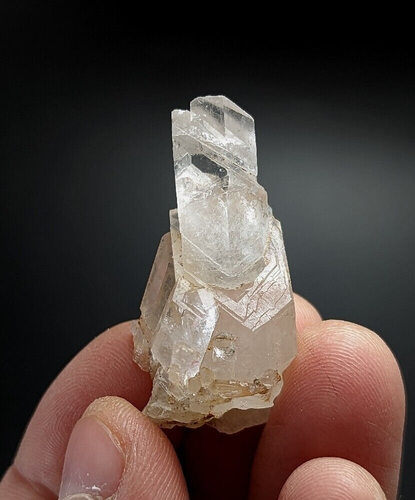 Very Rare Growth Interference Quartz Crystal - Montgomery County Arkansas ooak - Collectibles:Rocks Fossils &