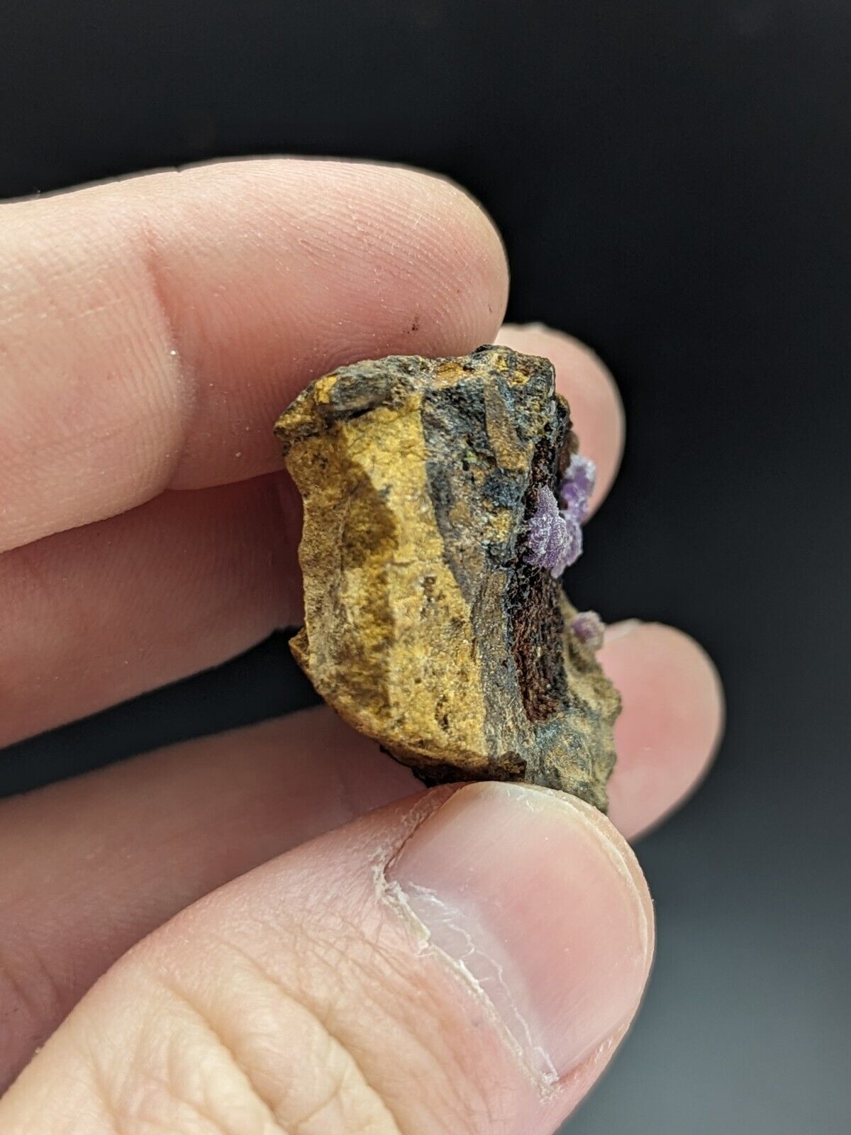 Very Rare Purple Strengite Indian Mountain Alabama USA ex Henry Delinde - Collectibles:Rocks Fossils &