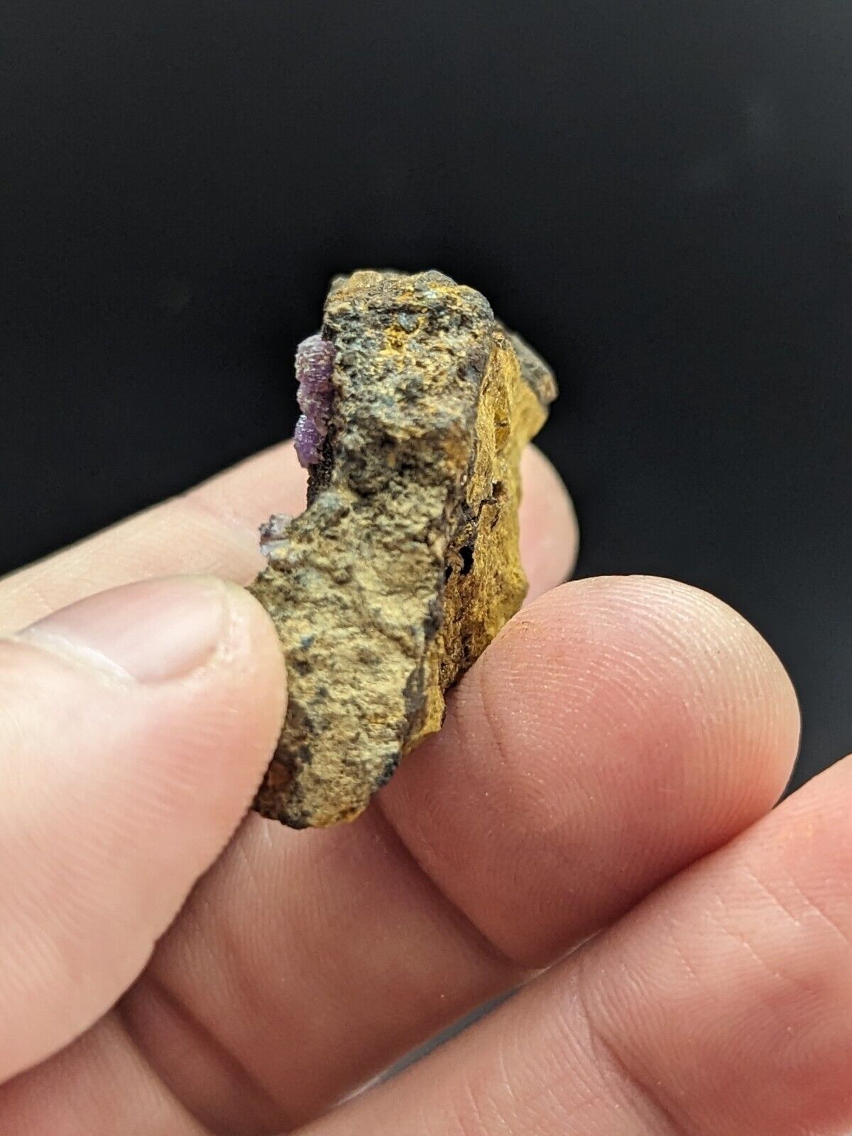 Very Rare Purple Strengite Indian Mountain Alabama USA ex Henry Delinde - Collectibles:Rocks Fossils &