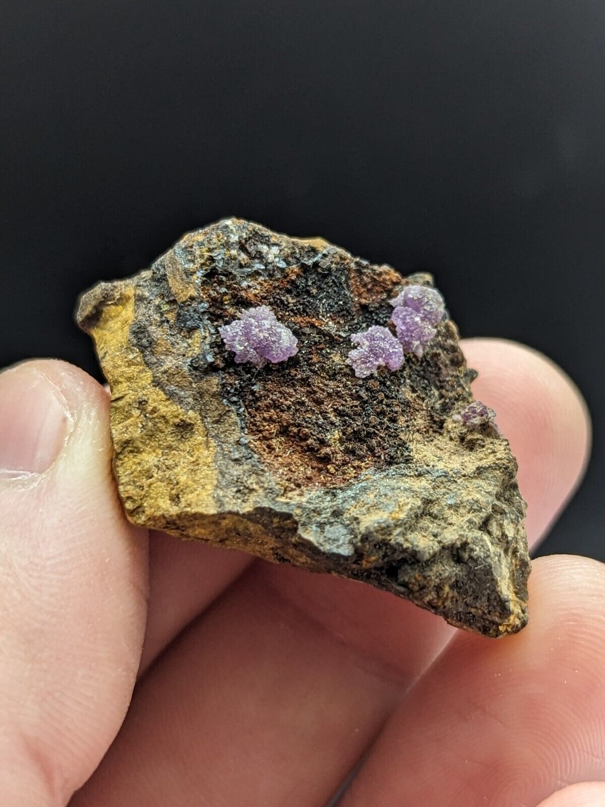 Very Rare Purple Strengite Indian Mountain Alabama USA ex Henry Delinde - Collectibles:Rocks Fossils &