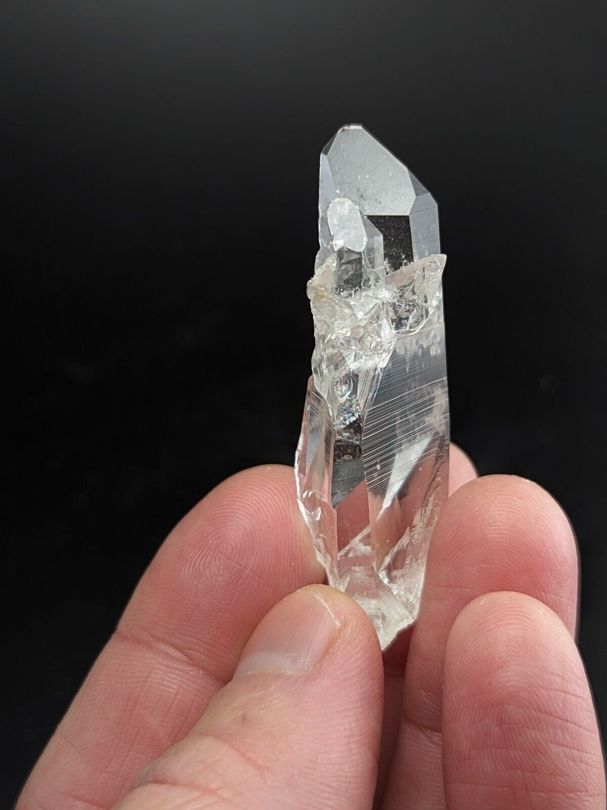 Very Unique A + Quartz Crystal Point Old Stock Garland County Arkansas ooak - Collectibles:Rocks Fossils &