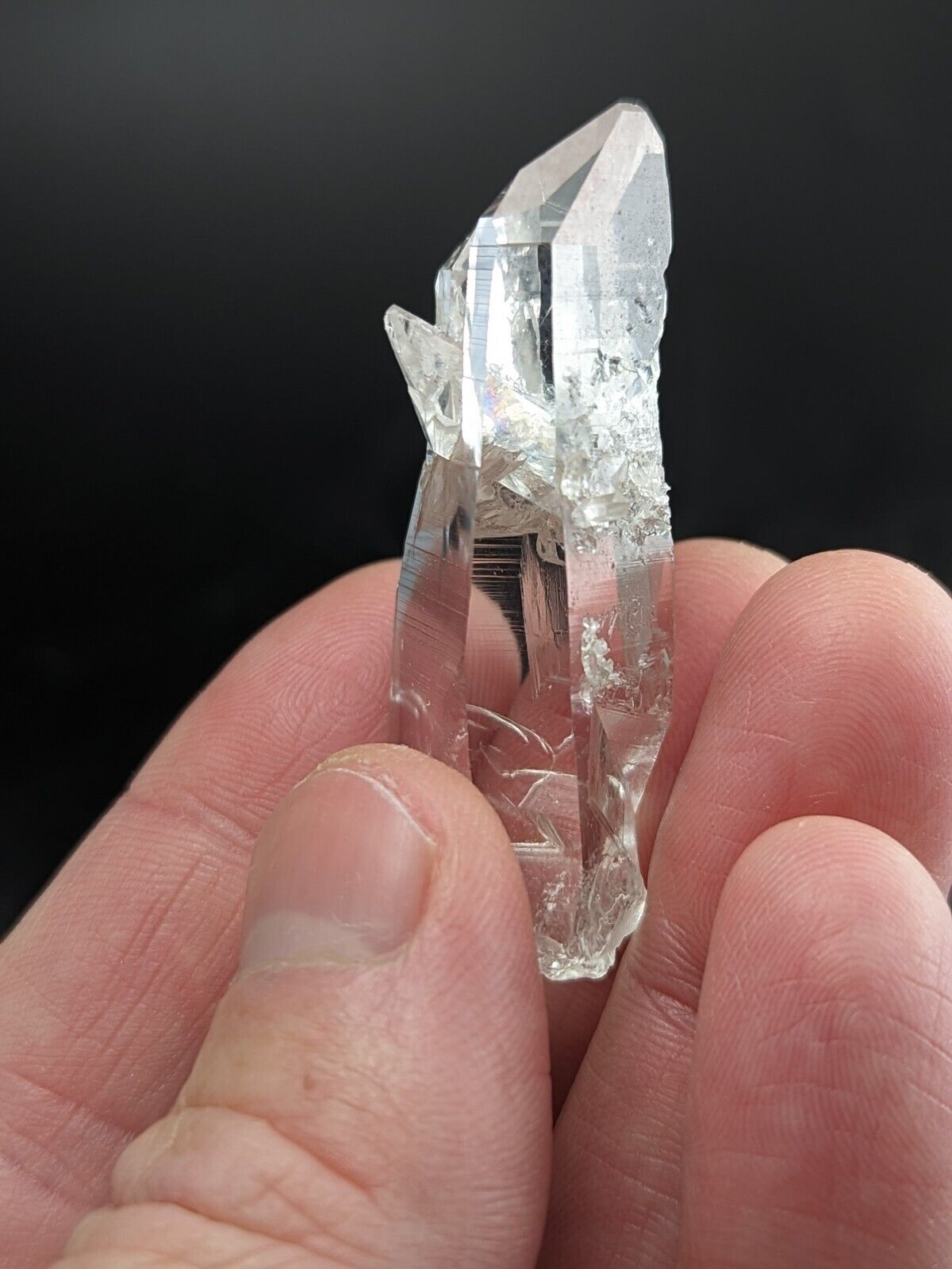 Very Unique A + Quartz Crystal Point Old Stock Garland County Arkansas ooak - Collectibles:Rocks Fossils &