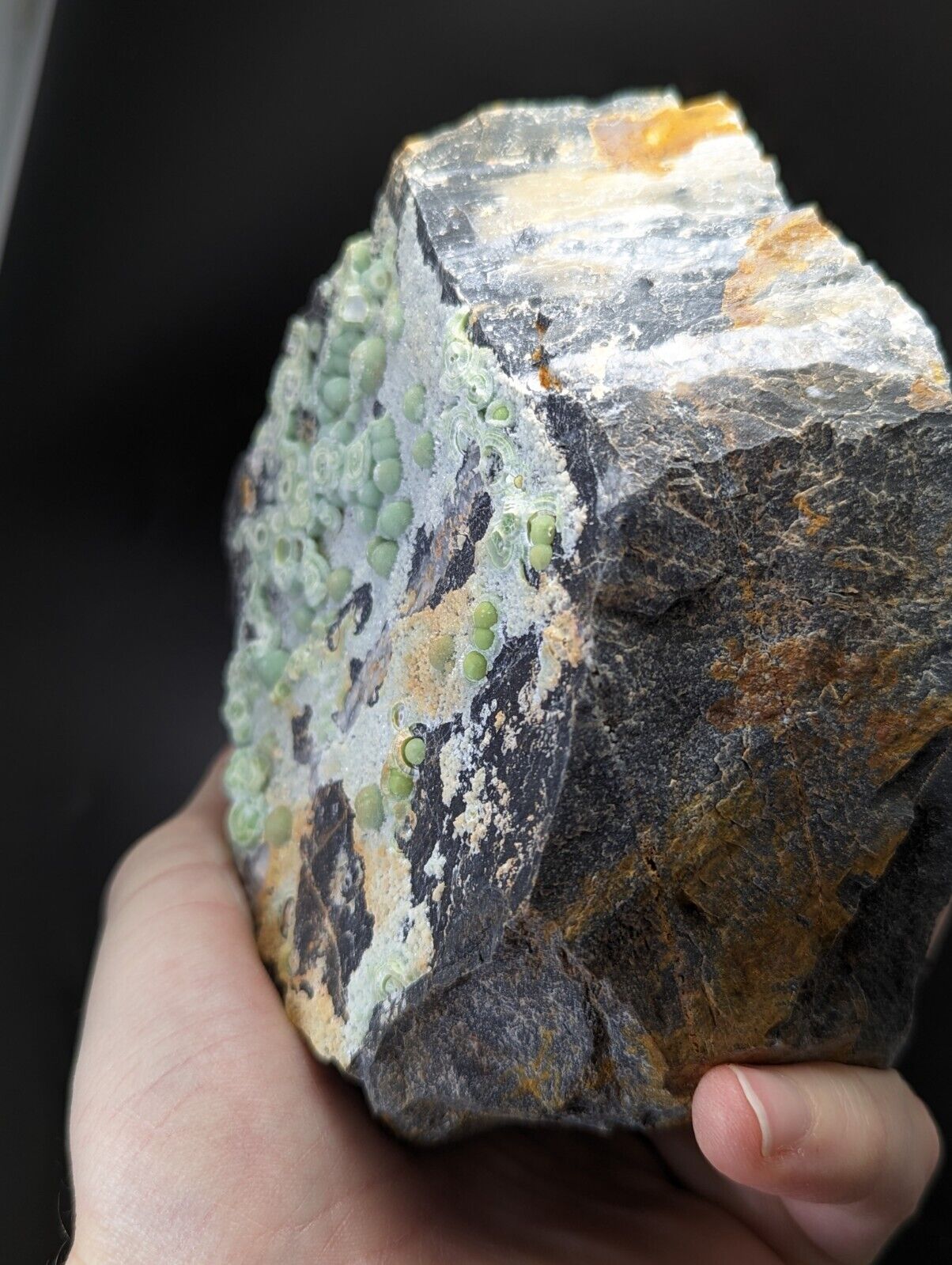 Wavellite display piece- Fantastic Old Stock- Mauldin Mountain Arkansas 2 + lbs - Collectibles:Rocks Fossils &