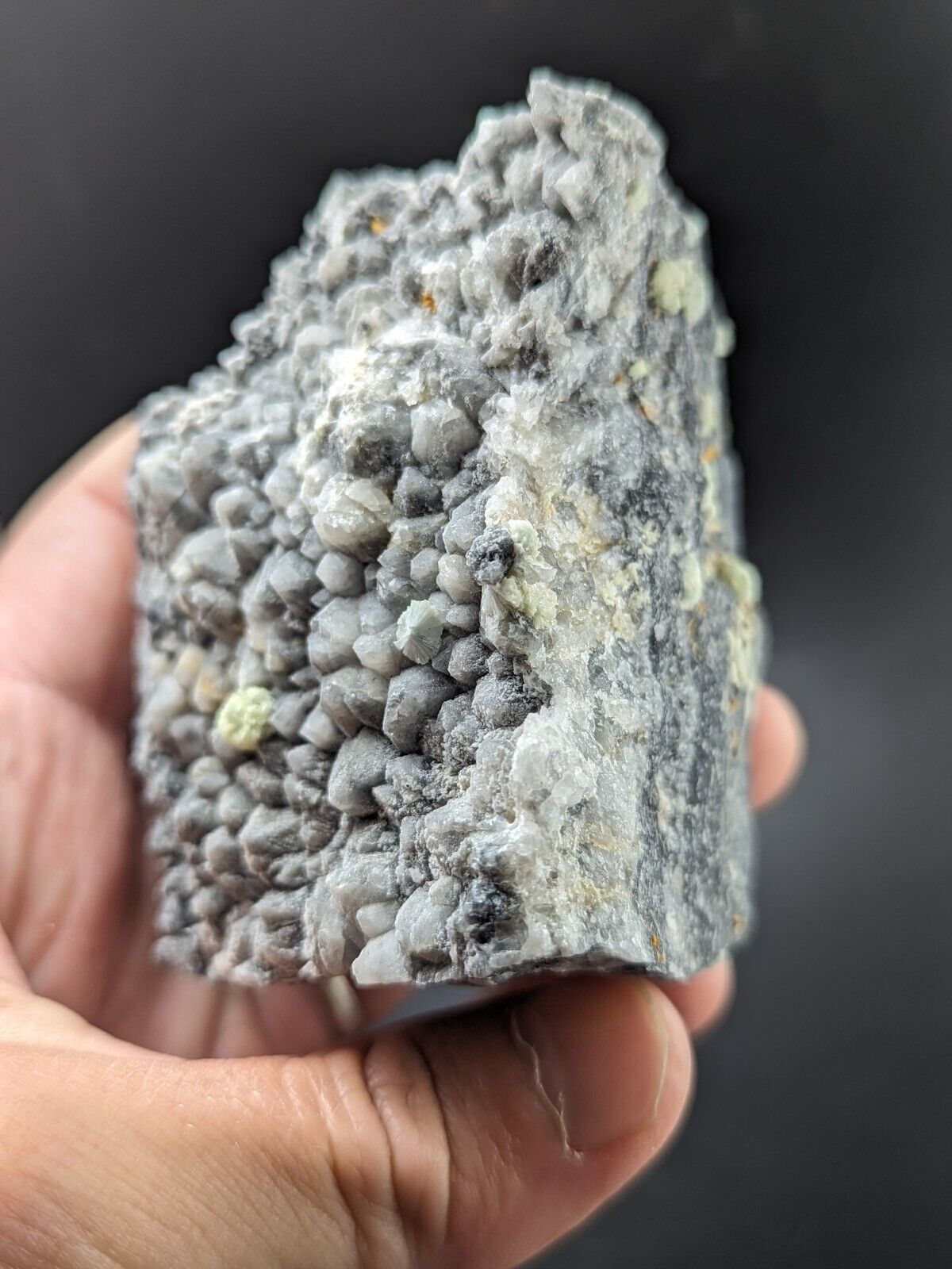 Wavellite on Grey Quartz - Mauldin Mountain Montgomery County Arkansas Rare - Collectibles:Rocks Fossils &
