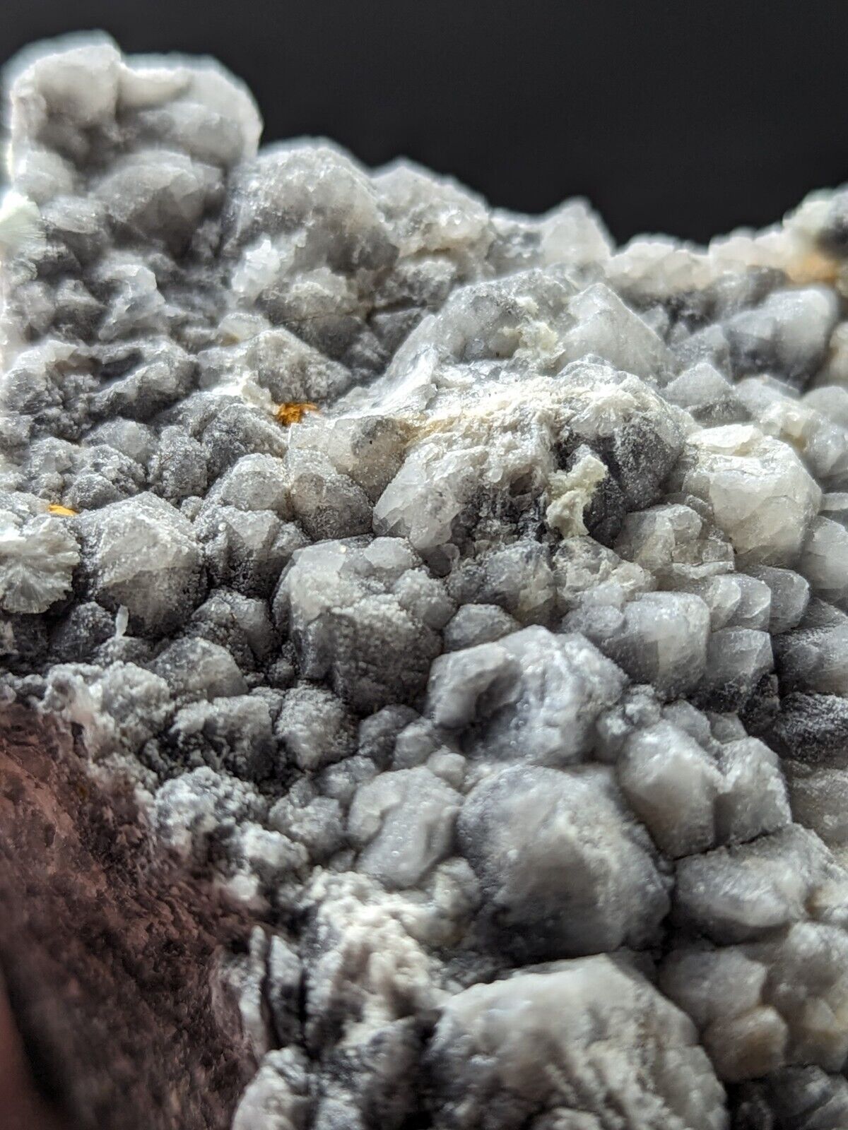 Wavellite on Grey Quartz - Mauldin Mountain Montgomery County Arkansas Rare - Collectibles:Rocks Fossils &