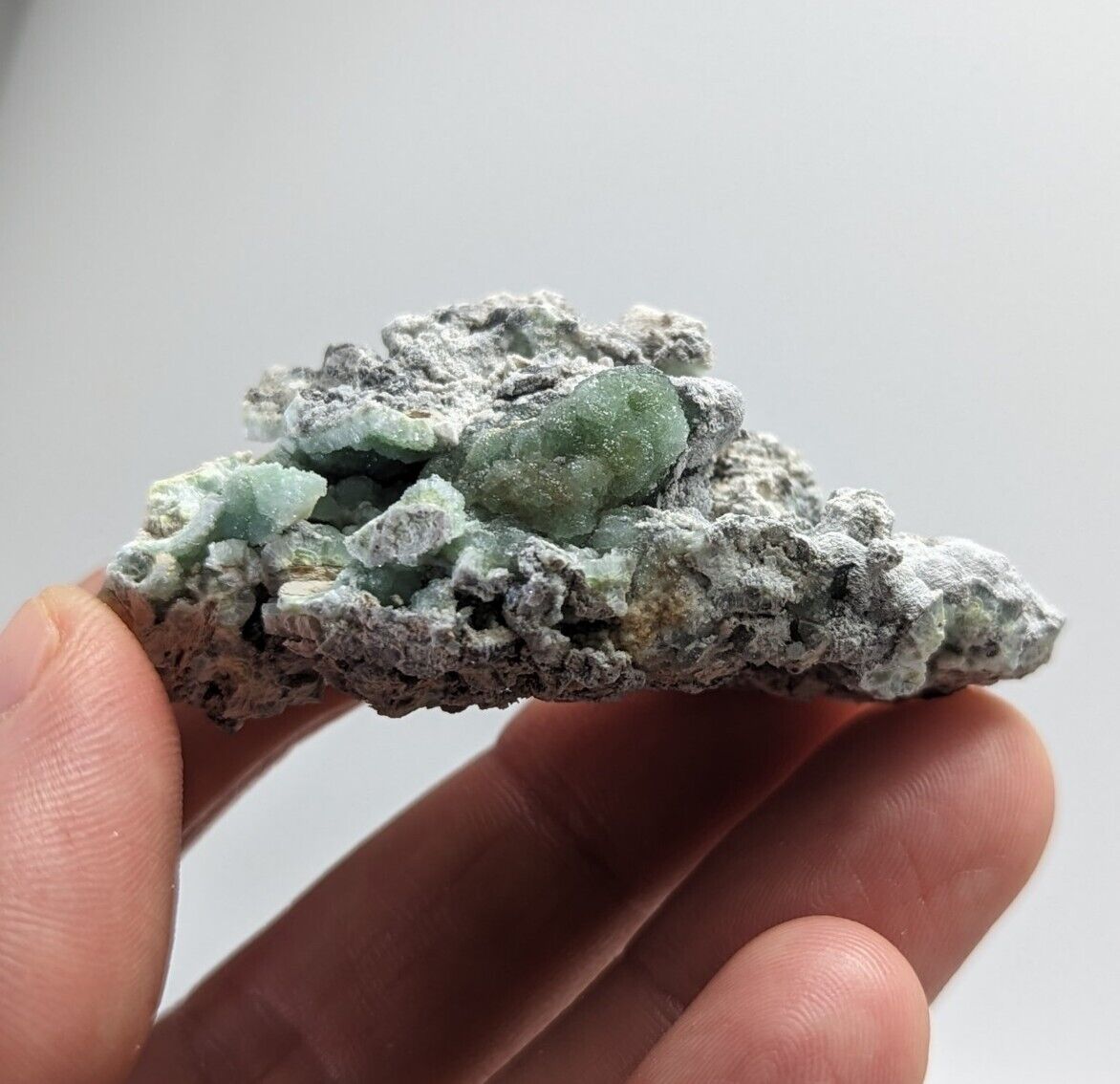 Green mineral specimen.