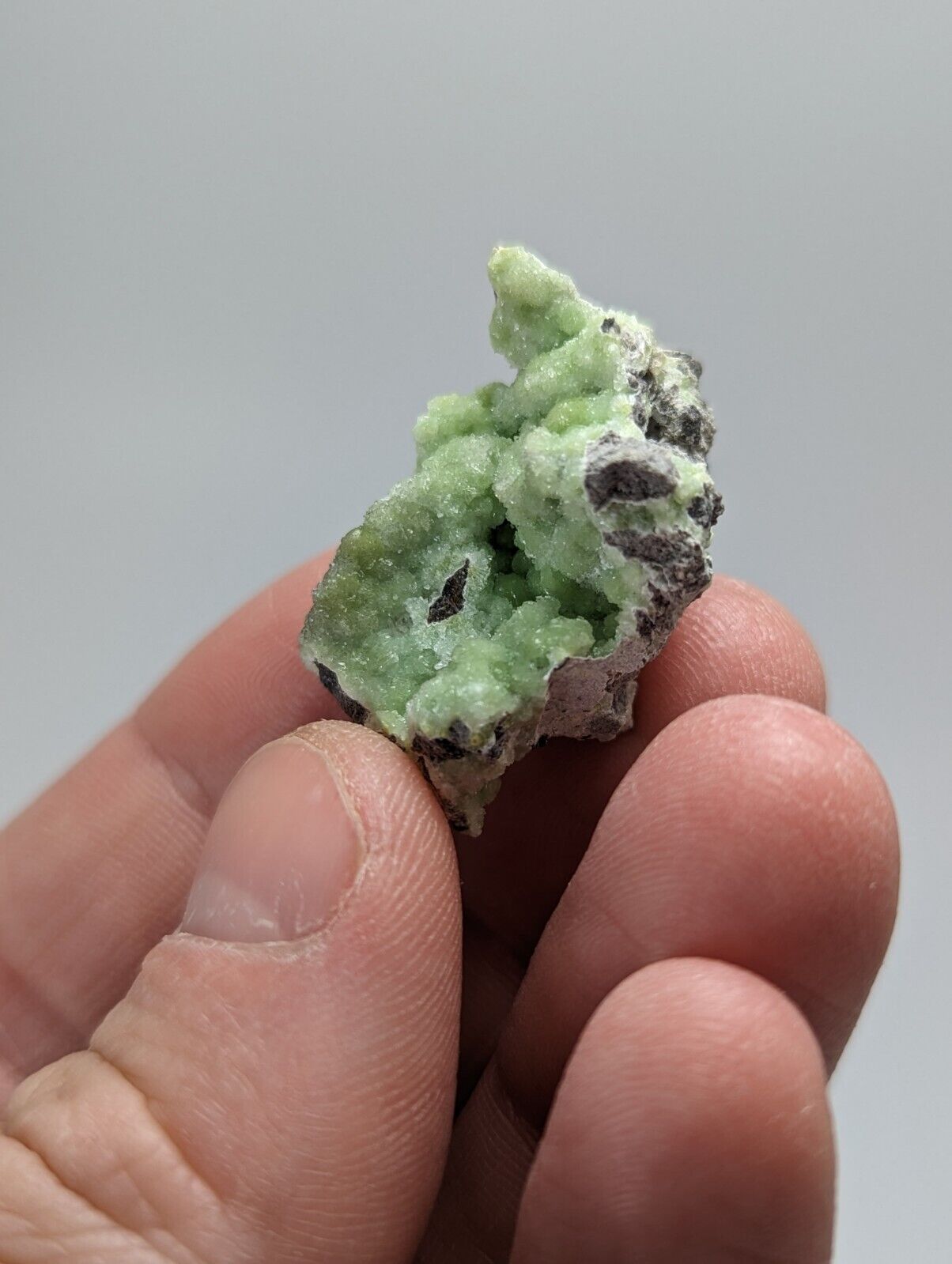 Green mineral specimen.