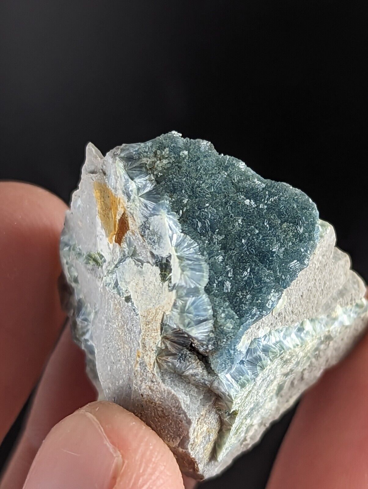Wavellite - Old Stock - Delinde / Schmitt mine - Garland County Arkansas - Collectibles:Rocks Fossils &