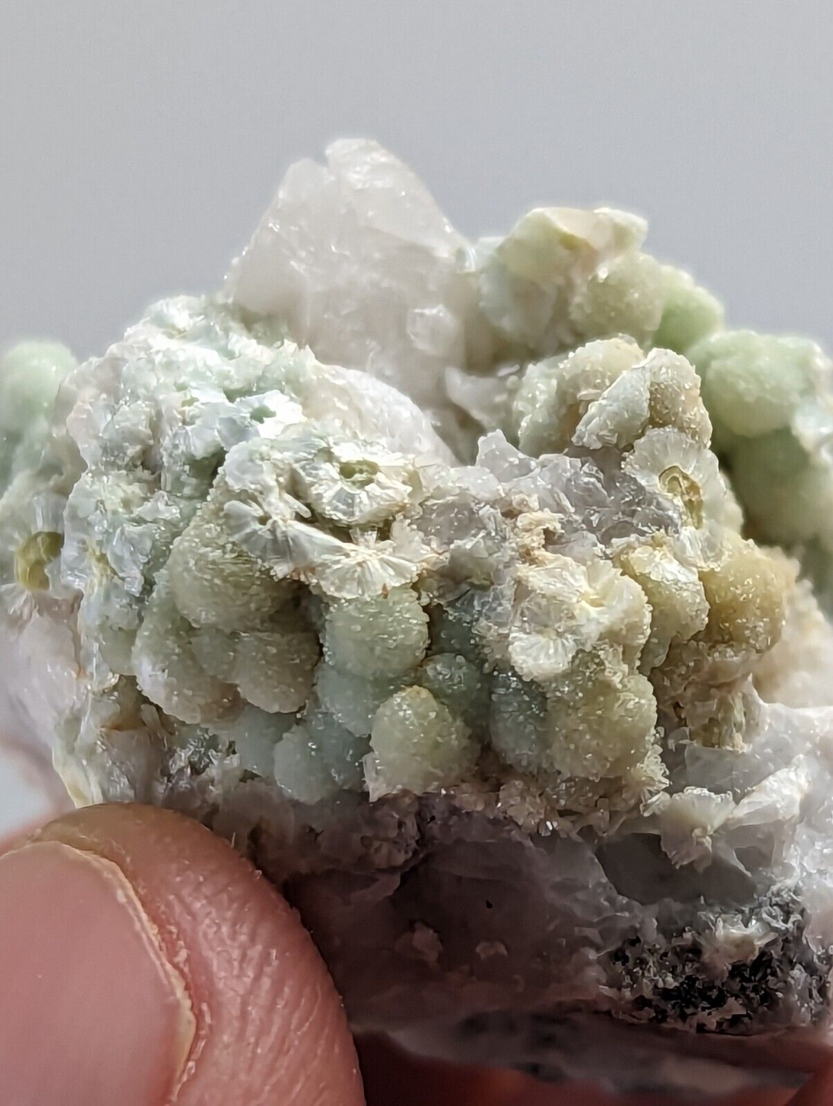 Wavellite on Quartz- 1990s Old Stock - Multi-Hued Mauldin Mountain Arkansas - Collectibles:Rocks Fossils &