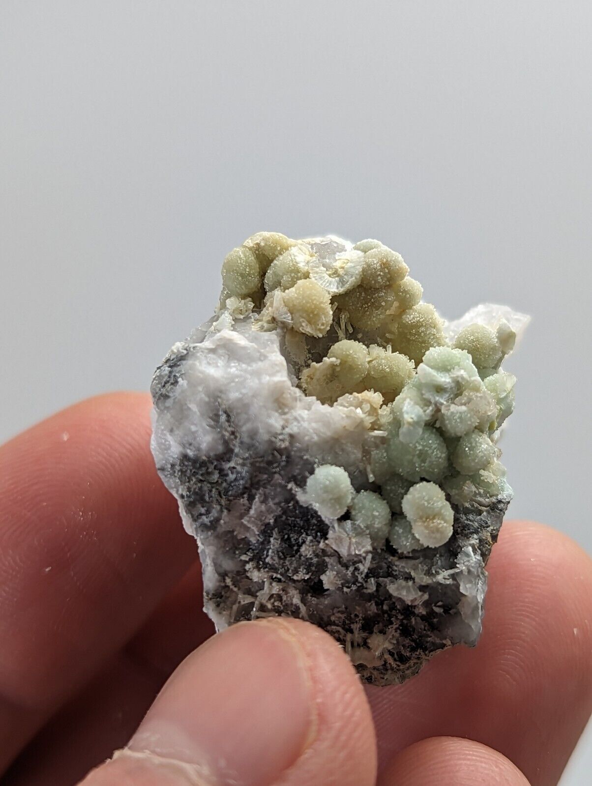 Wavellite on Quartz- 1990s Old Stock - Multi-Hued Mauldin Mountain Arkansas - Collectibles:Rocks Fossils &