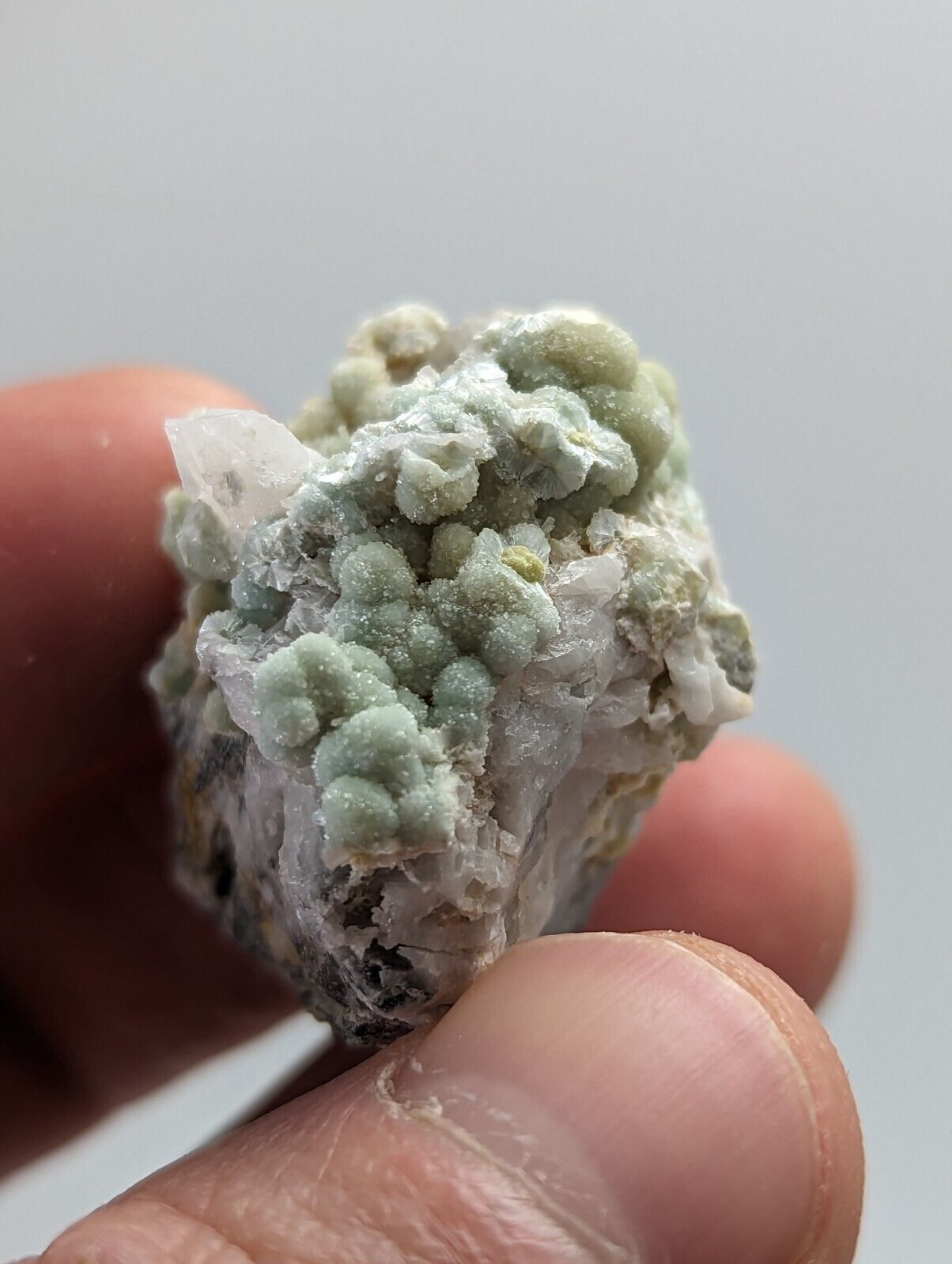 Wavellite on Quartz- 1990s Old Stock - Multi-Hued Mauldin Mountain Arkansas - Collectibles:Rocks Fossils &