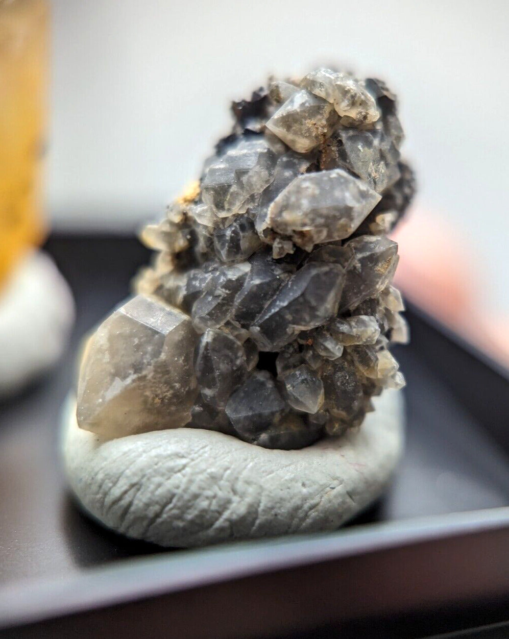 Wavellite + Quartz + Brookite Cluster - Set of 3 w/ case - Old Stock - Arkansas - Collectibles:Rocks Fossils &