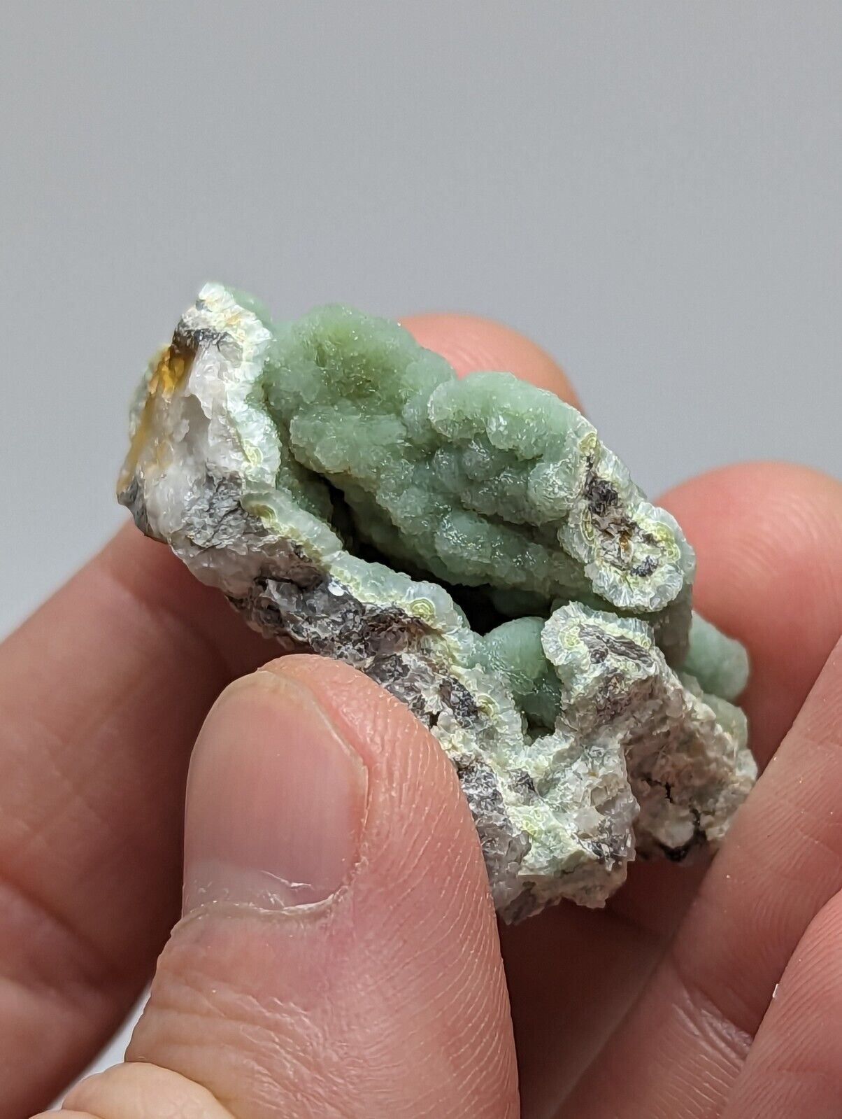 Wavellite on Quartz and Chert - Mauldin Mountain Montgomery County Arkansas - Collectibles:Rocks Fossils &