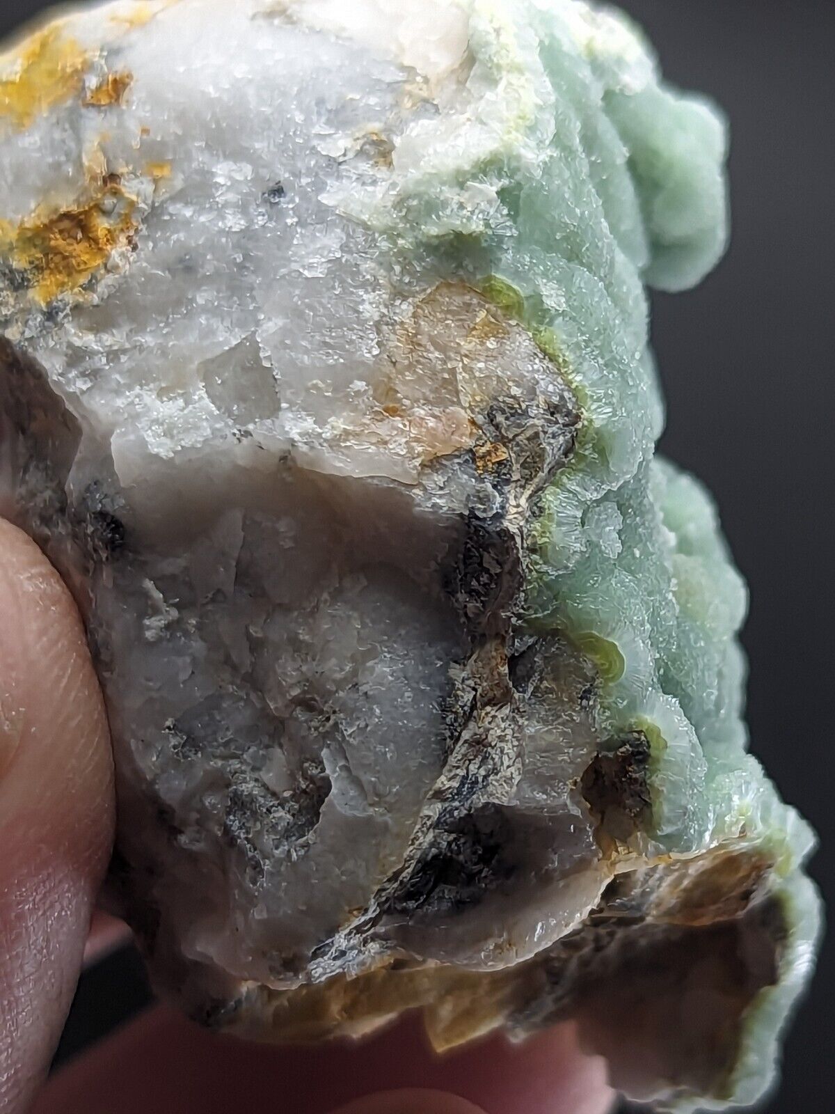 Wavellite on Quartz- Fantastic Old Stock - Mauldin Mountain Arkansas ooak - Collectibles:Rocks Fossils &