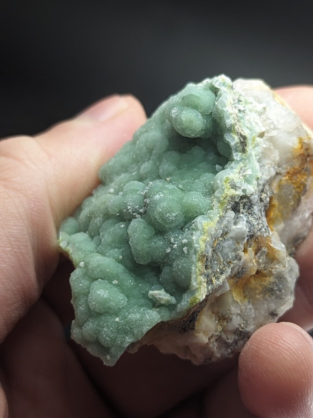 Wavellite on Quartz- Fantastic Old Stock - Mauldin Mountain Arkansas ooak - Collectibles:Rocks Fossils &