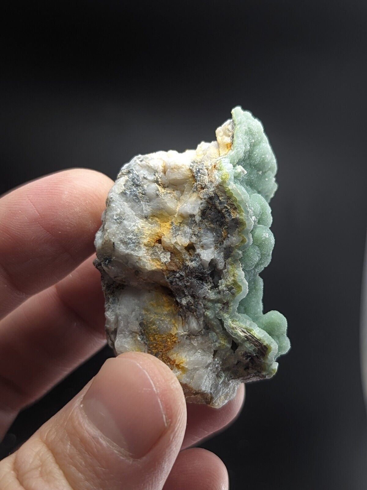 Wavellite on Quartz- Fantastic Old Stock - Mauldin Mountain Arkansas ooak - Collectibles:Rocks Fossils &