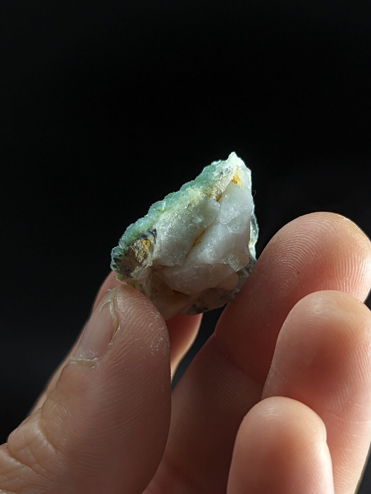 Wavellite on Quartz - Fantastic Old Stock - Mauldin Mountain Arkansas ooak - Collectibles:Rocks Fossils &