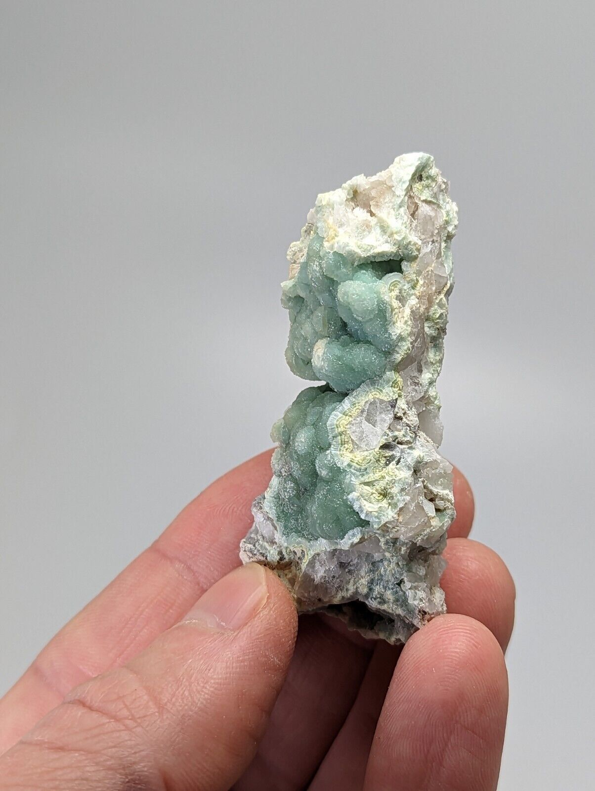 Wavellite on Quartz - Mauldin Mountain Montgomery County Arkansas - Collectibles:Rocks Fossils & Minerals:Crystals
