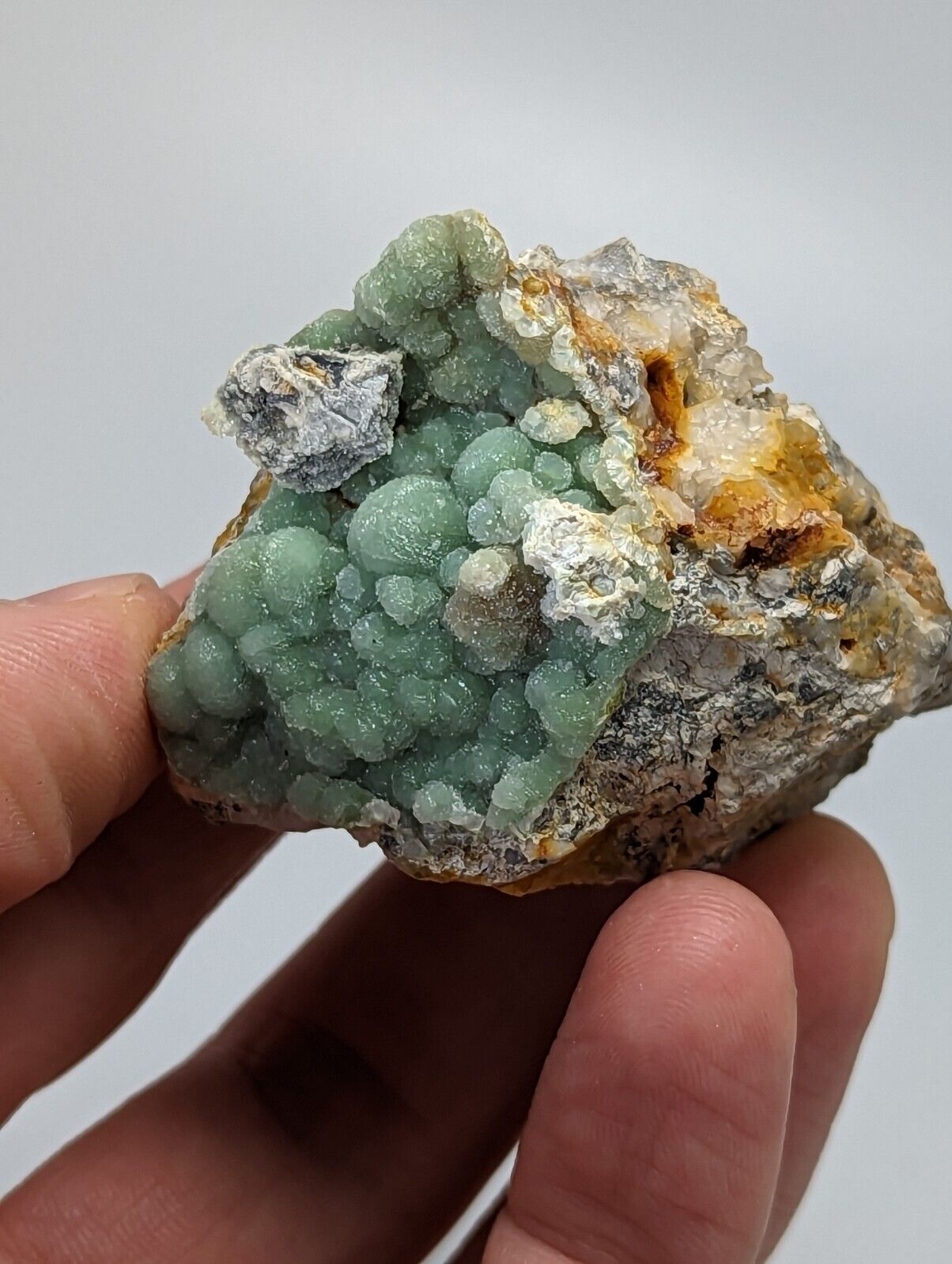 Wavellite on Quartz - Mauldin Mountain Montgomery County Arkansas - Collectibles:Rocks Fossils & Minerals:Crystals
