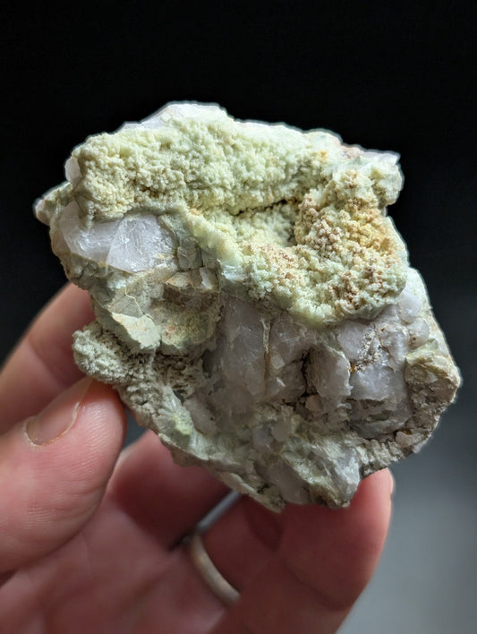 Wavellite on Smoky Quartz - Rare Old Stock - Polk County Arkansas Super Unique - Collectibles:Rocks Fossils &