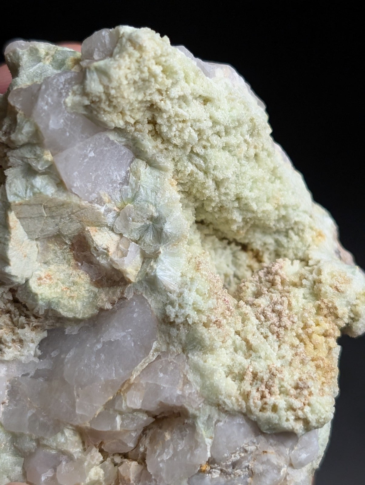 Wavellite on Smoky Quartz - Rare Old Stock - Polk County Arkansas Super Unique - Collectibles:Rocks Fossils &