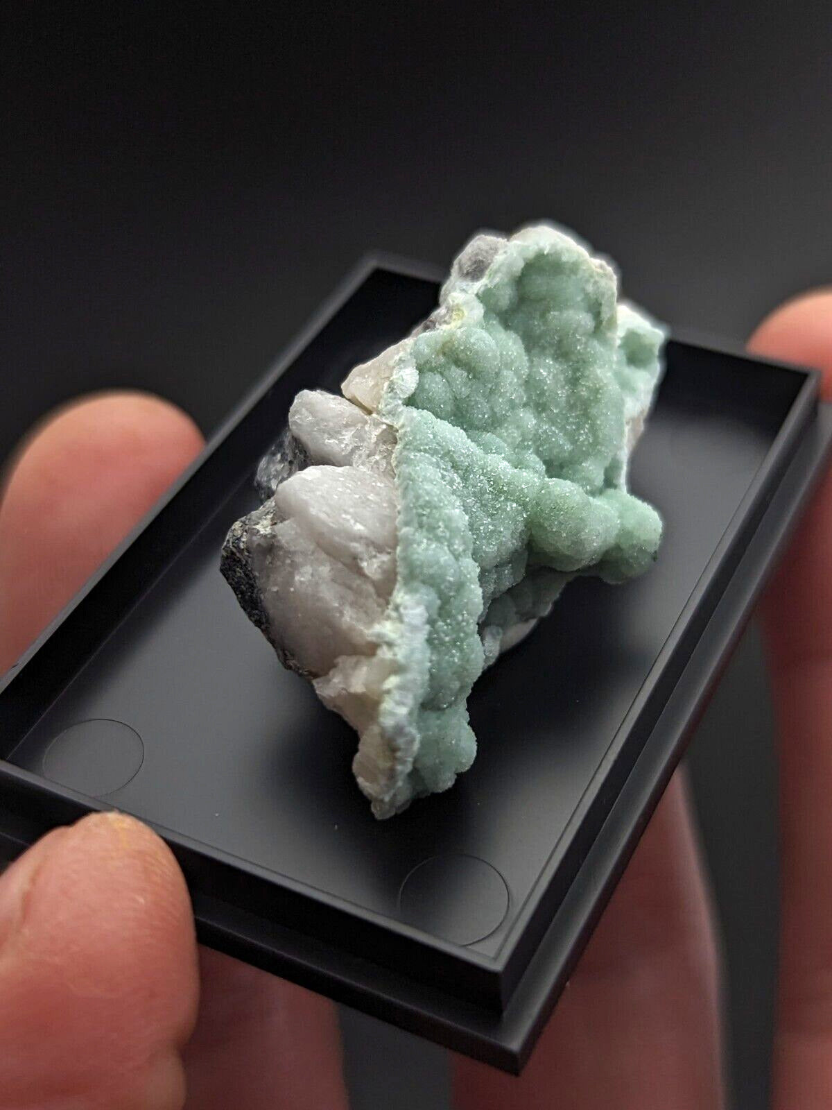 Wavellite - Unique Display w/ case - Old Stock - Mauldin Mountain Arkansas - Collectibles:Rocks Fossils &