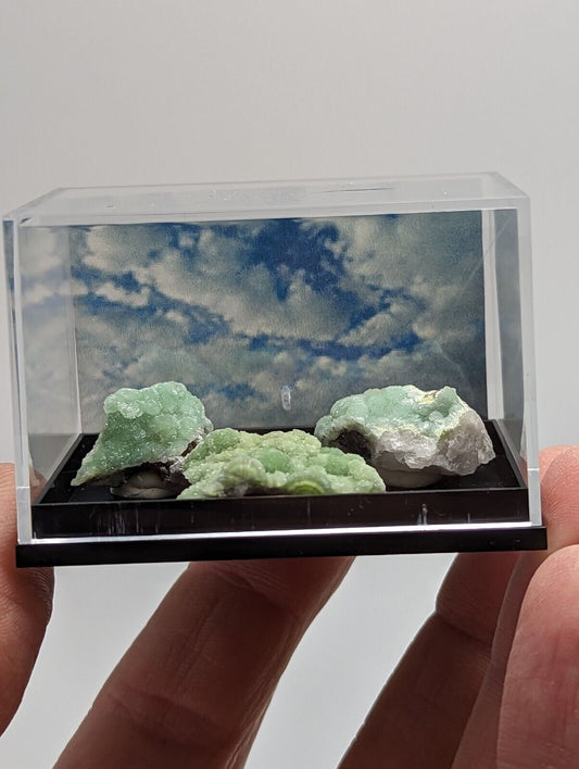 Wavellite - Unique Set of 3 w/ case - Mauldin Mountain Arkansas - Collectibles:Rocks Fossils & Minerals:Crystals