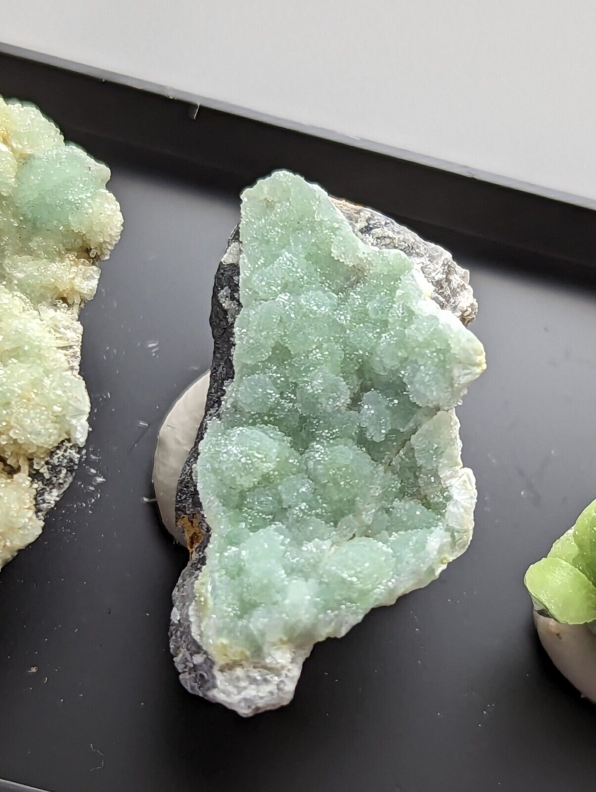 Wavellite - Unique Set of 3 w/ case - Old Stock - Mauldin Mountain Arkansas - Collectibles:Rocks Fossils &