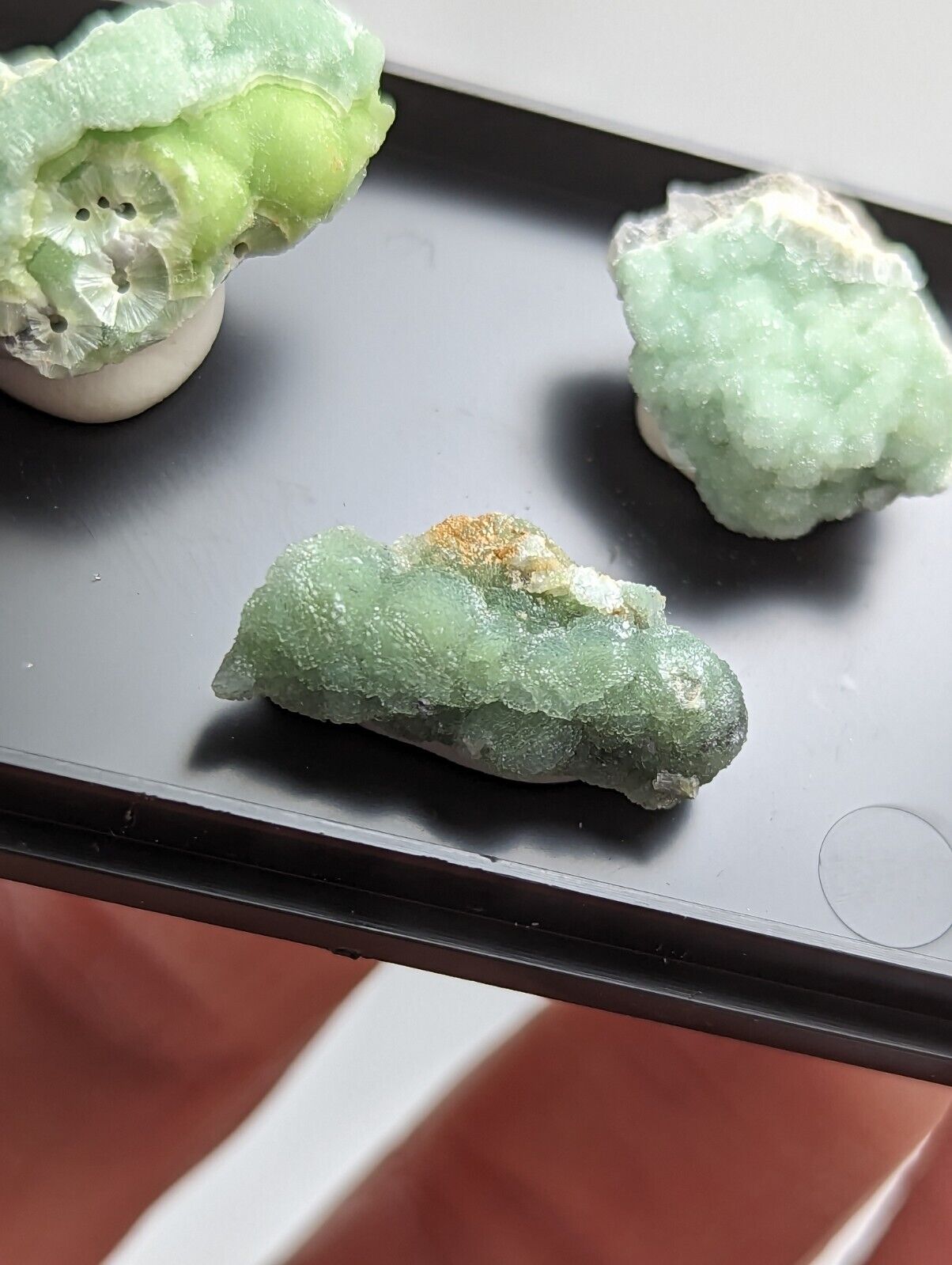 Wavellite - Unique Set of 3 w/ case - Old Stock - Mauldin Mountain Arkansas - Collectibles:Rocks Fossils &