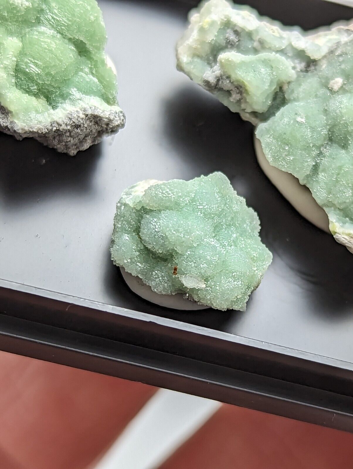 Wavellite - Unique Set of 3 w/ case - Old Stock - Mauldin Mountain Arkansas - Collectibles:Rocks Fossils &